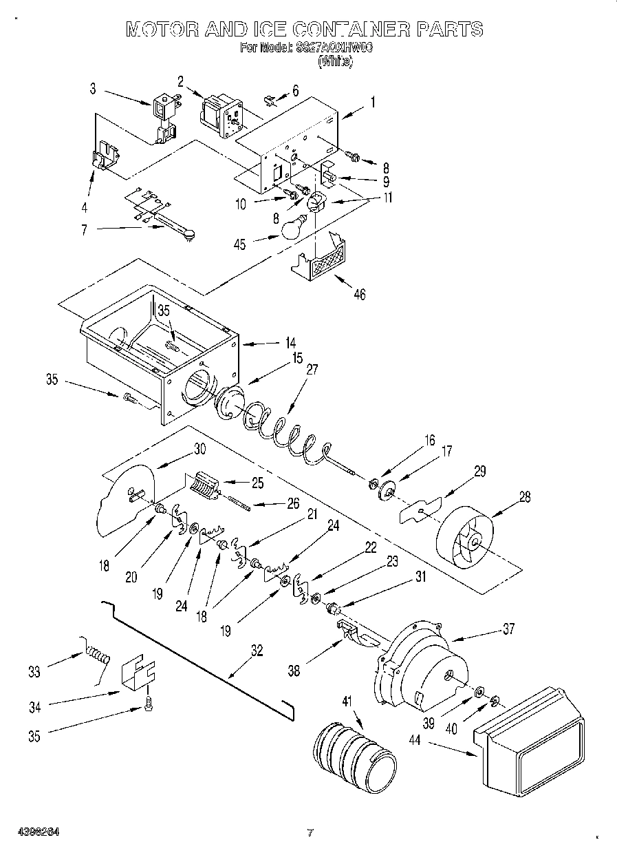 05 - MOTOR AND ICE CONTAINER