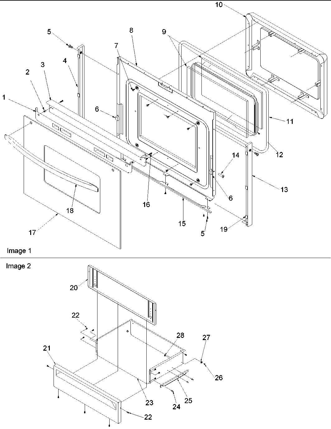 04 - Oven Door and Storage Drawer