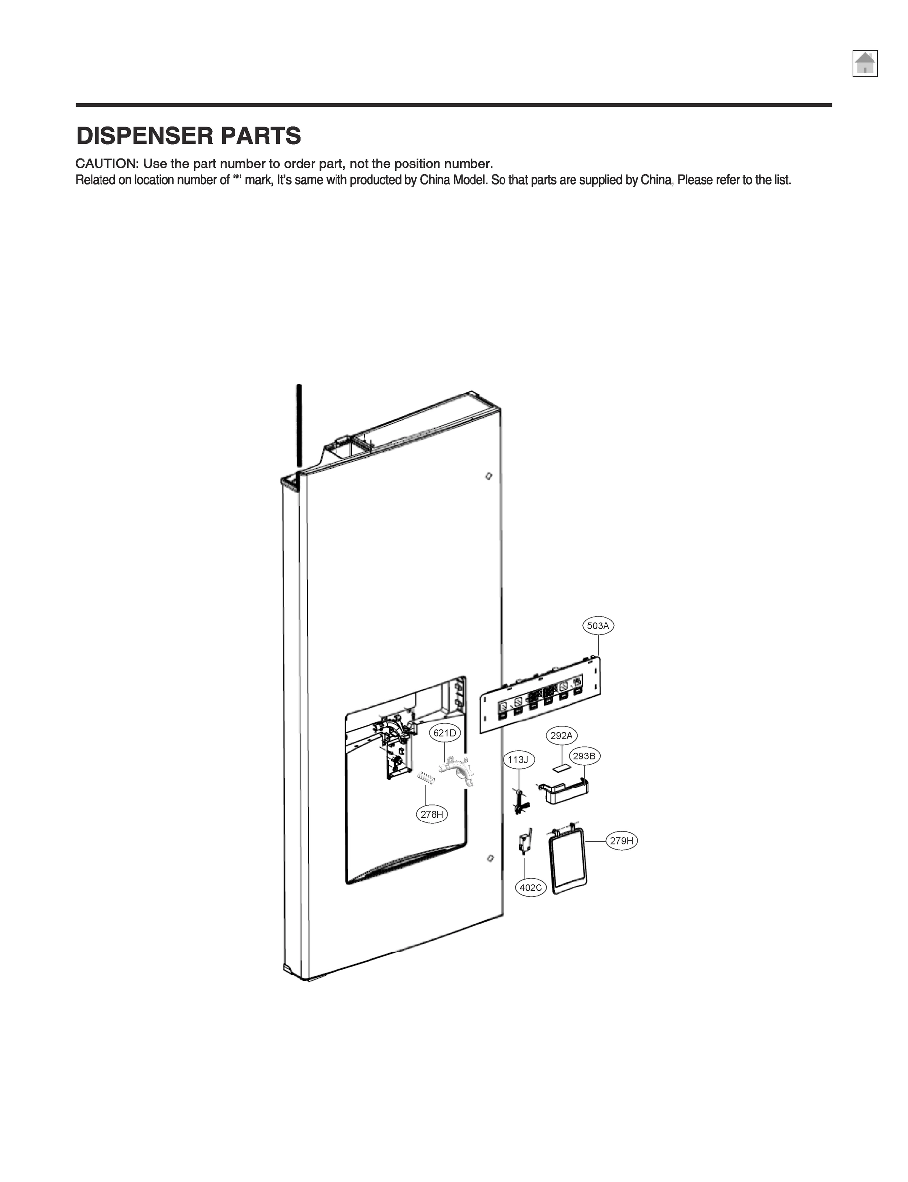 DISPENSER PARTS