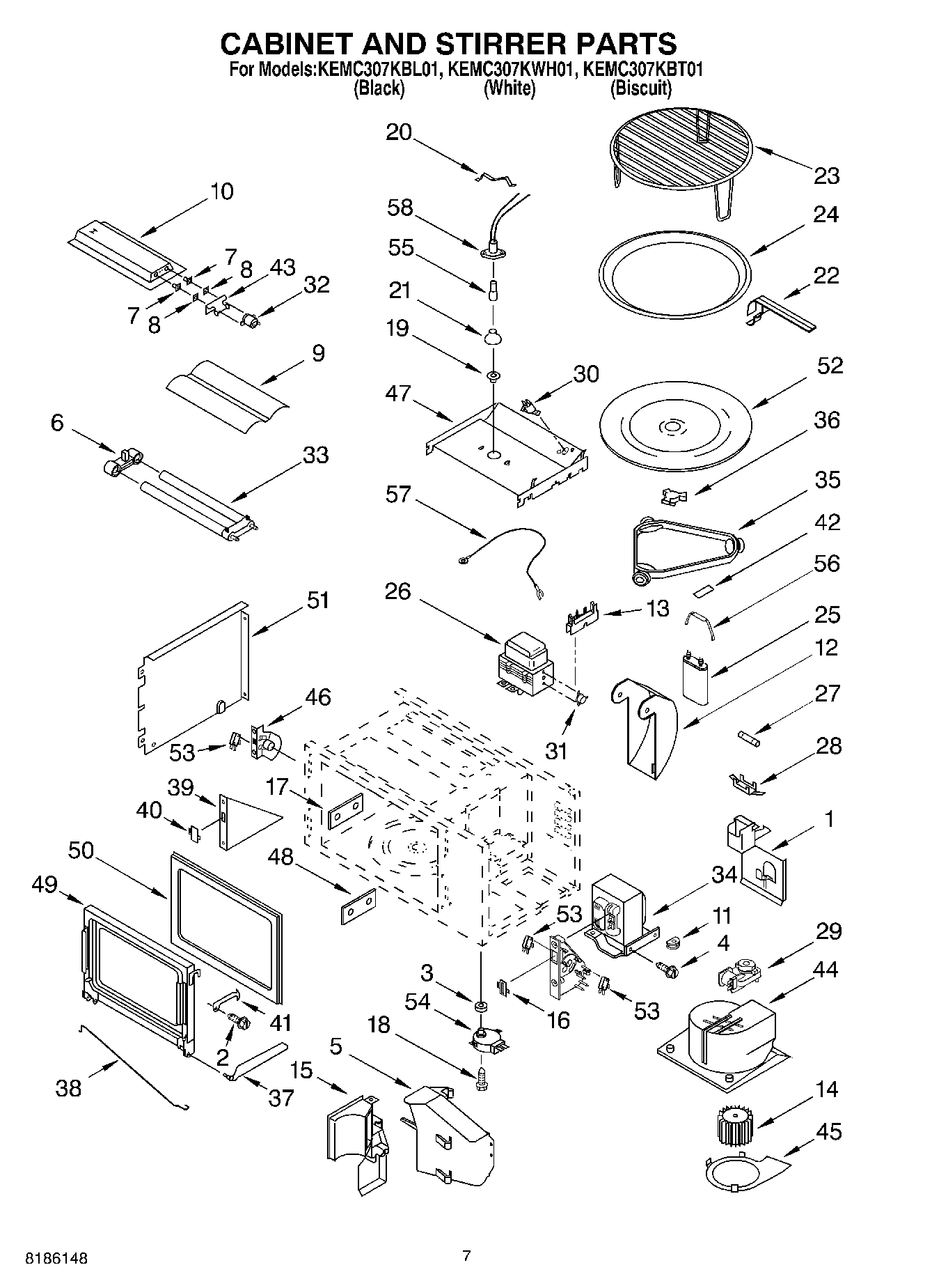 06 - CABINET AND STIRRER PARTS