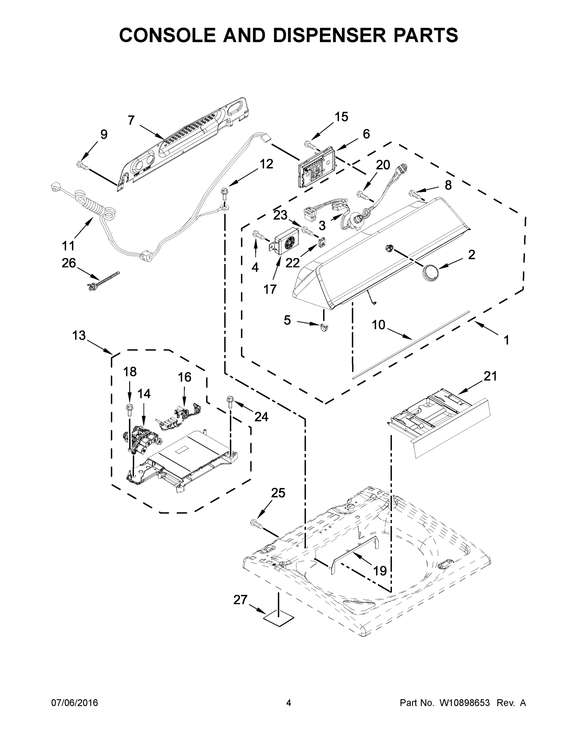 03 - CONSOLE AND DISPENSER PARTS