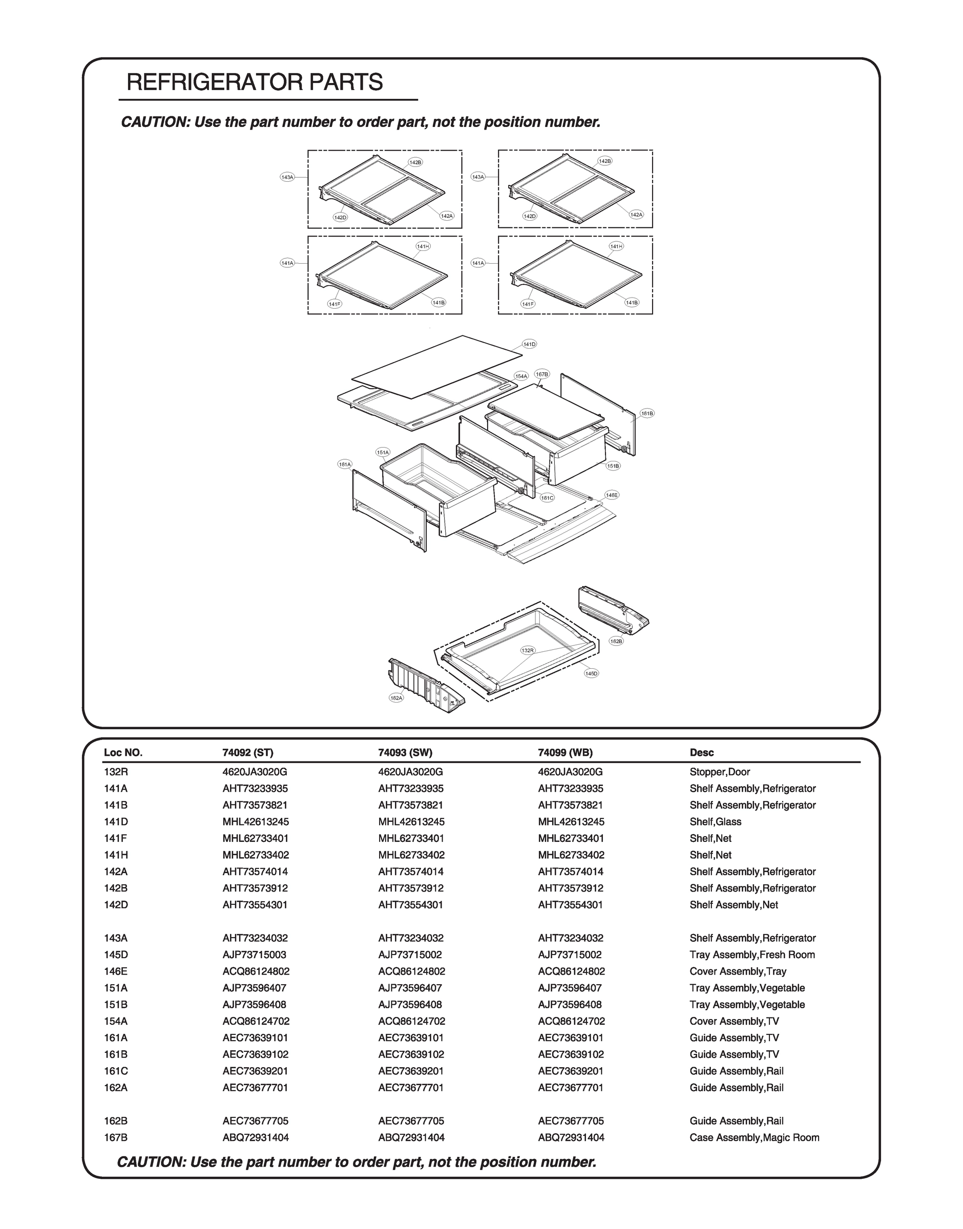 REFRIGERATOR PARTS