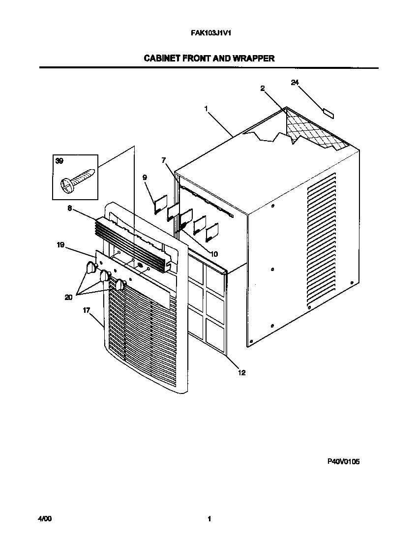 02 - CABINET FRONT AND WRAPPER
