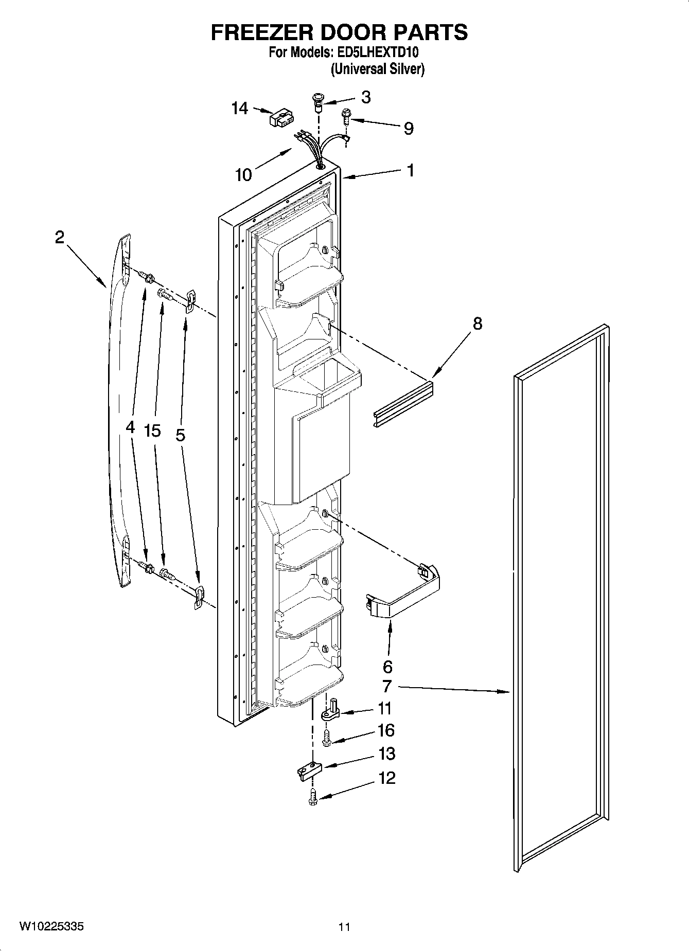 07 - FREEZER DOOR PARTS
