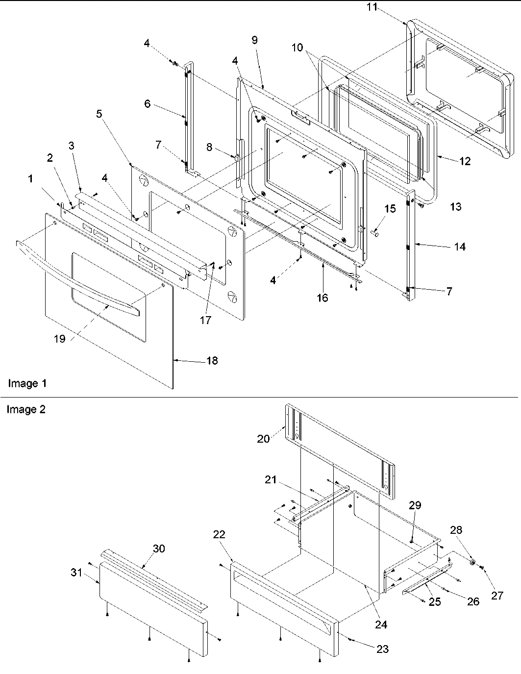 06 - OVEN DOOR & STORAGE DRAWER