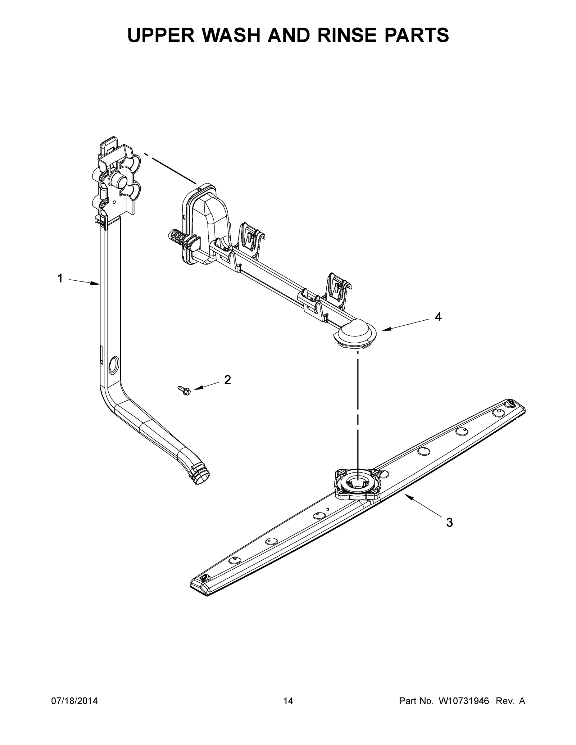 08 - UPPER WASH AND RINSE PARTS