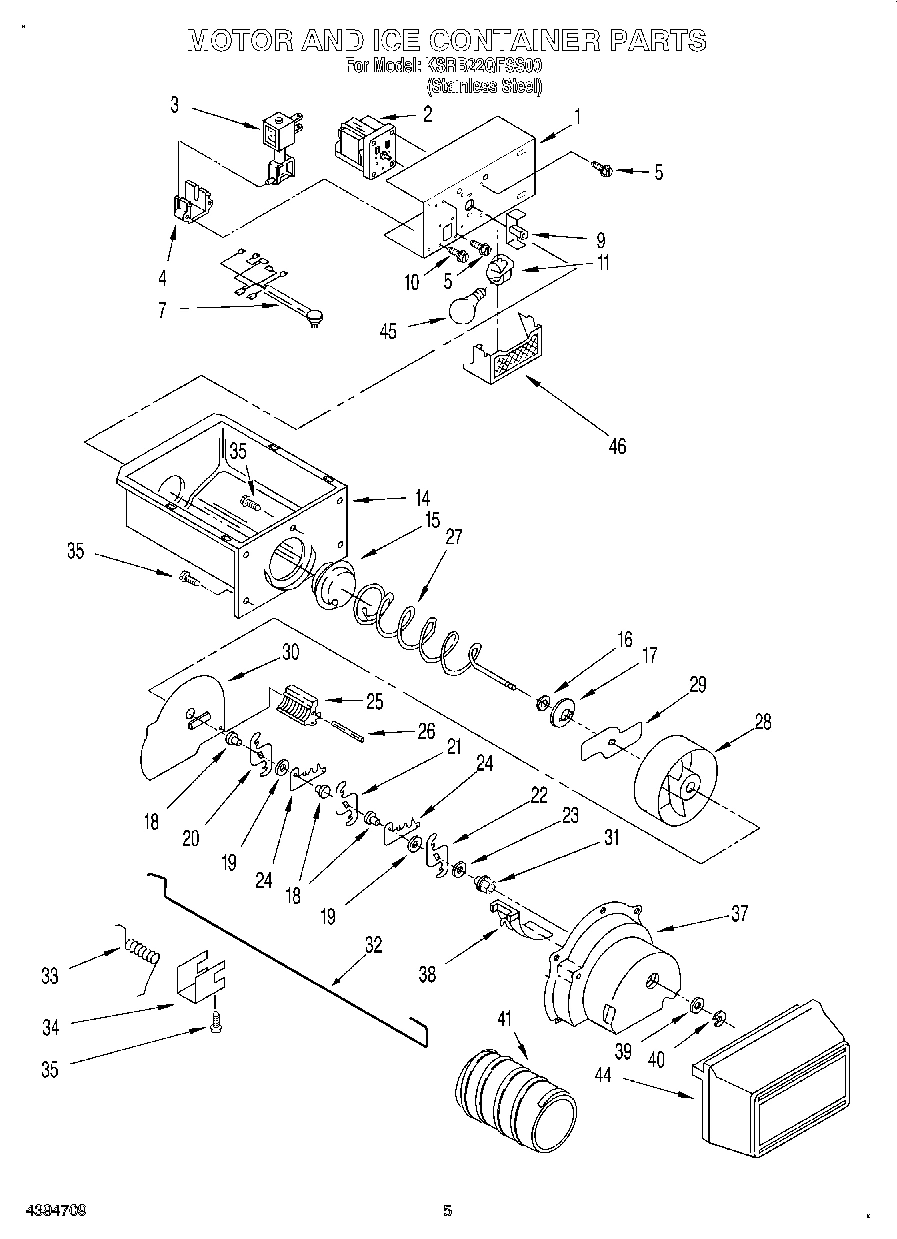 04 - MOTOR AND ICE CONTAINER