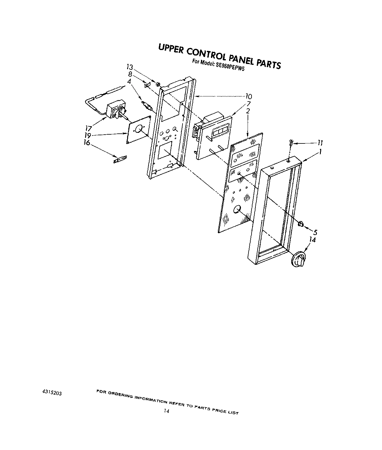 09 - UPPER CONTROL PANEL, LIT/OPTIONAL