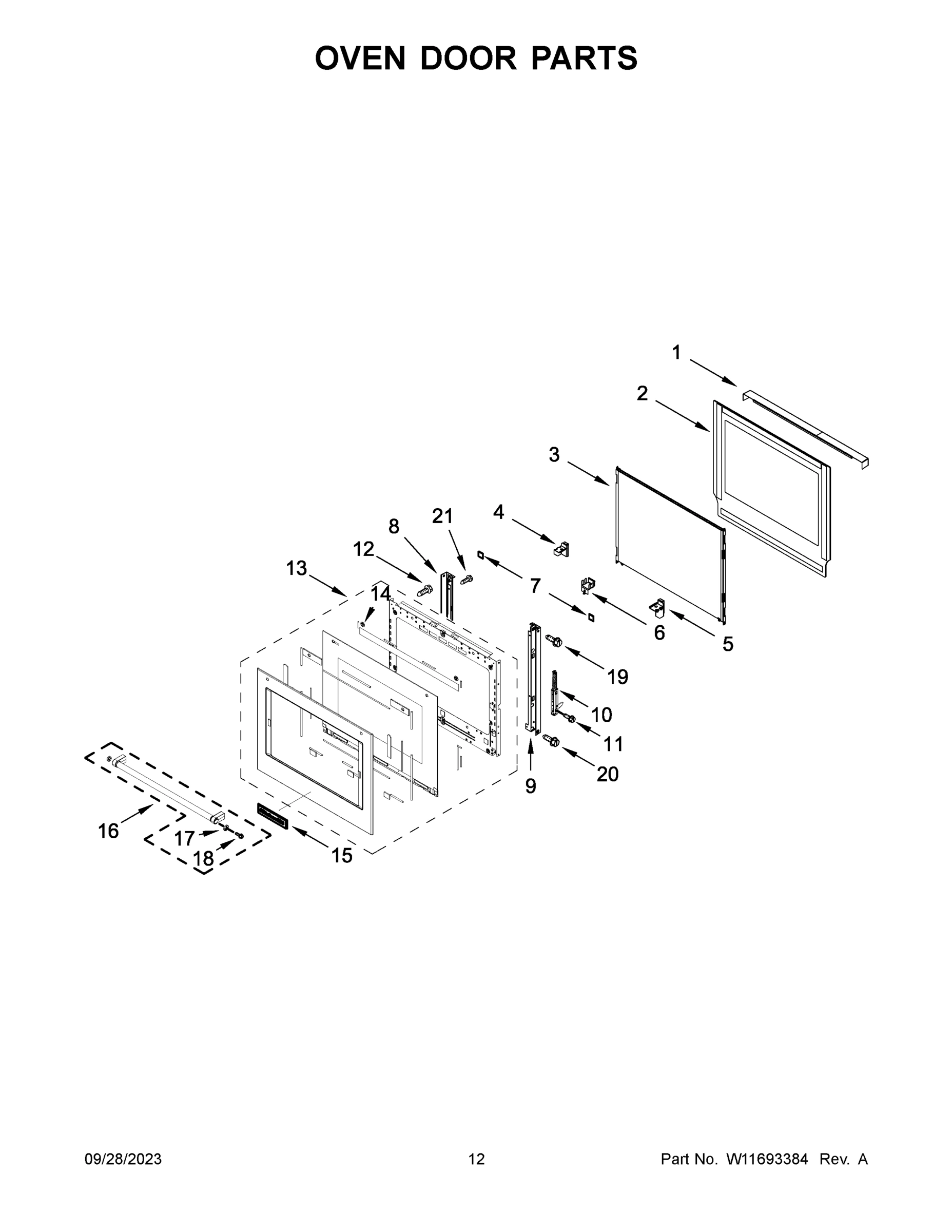 07 - OVEN DOOR PARTS
