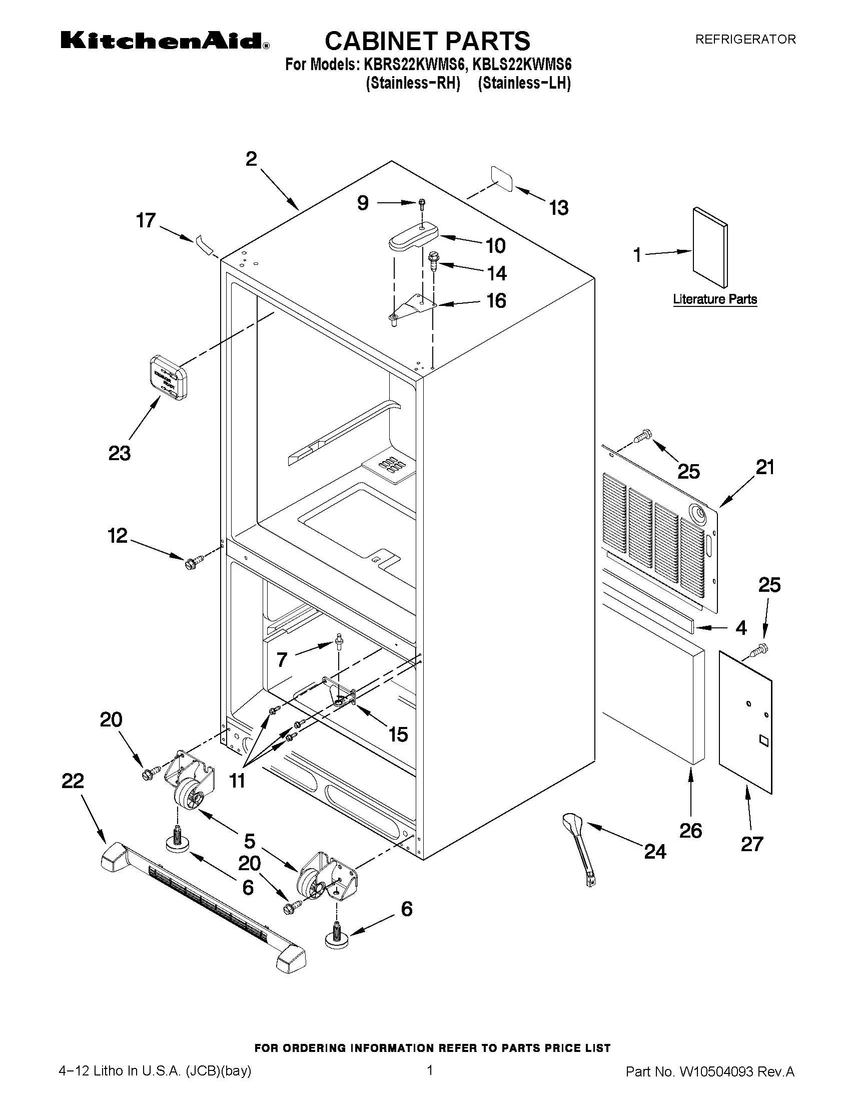 01 - CABINET PARTS