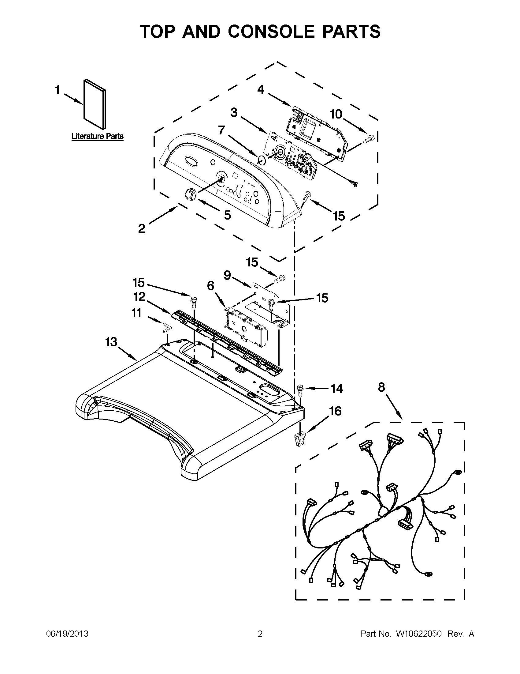 01 - TOP AND CONSOLE PARTS