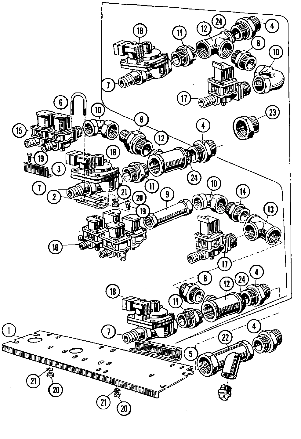 12 - WATER VALVE ASSEMBLY