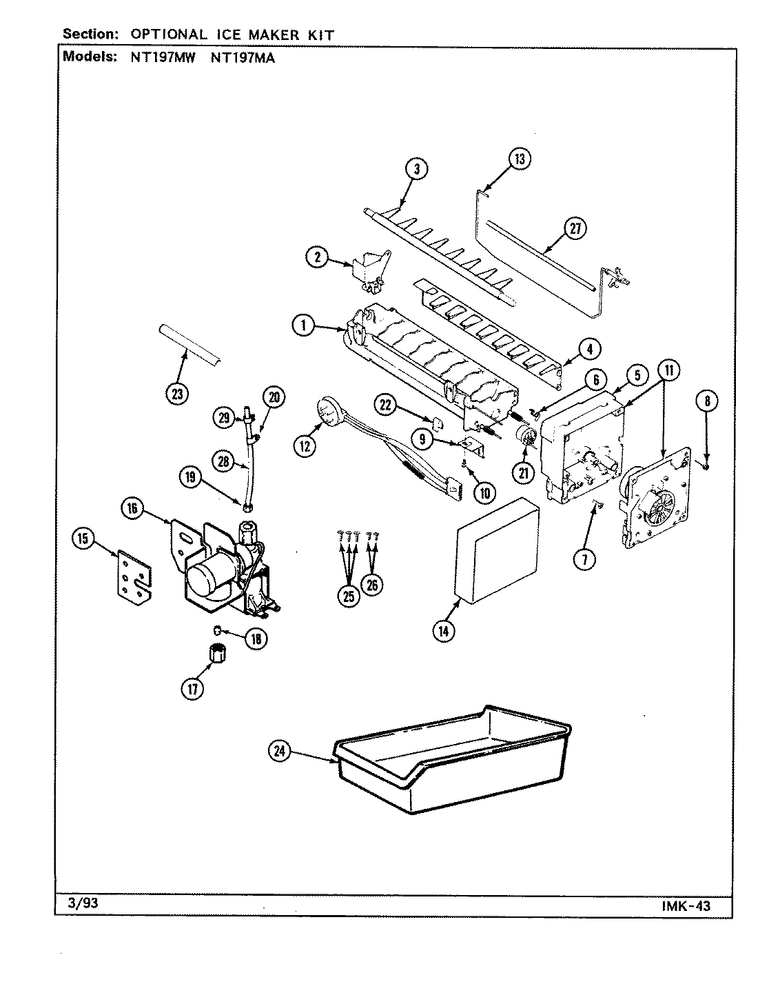 05 - OPTIONAL ICE MAKER KIT
