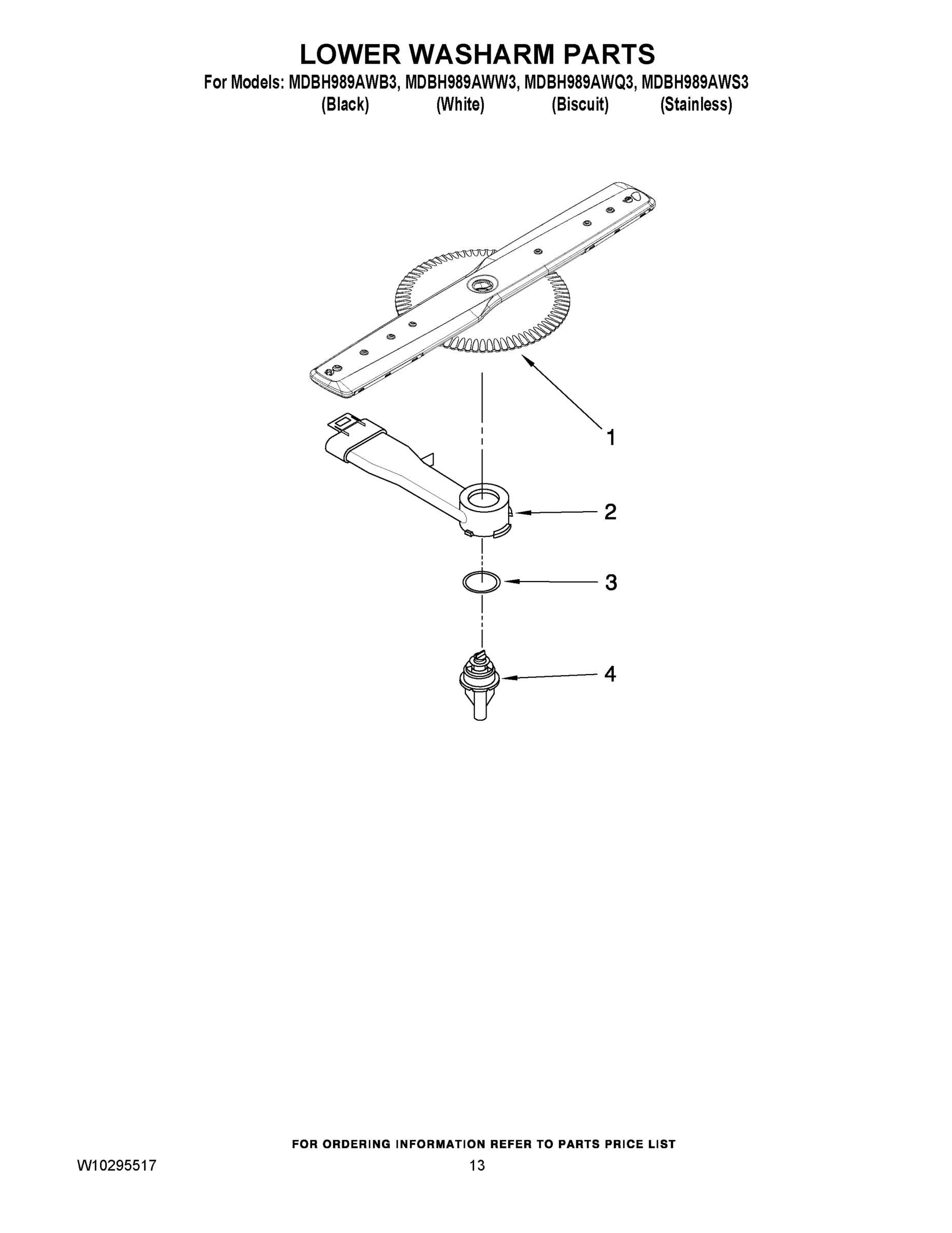 11 - LOWER WASHARM PARTS