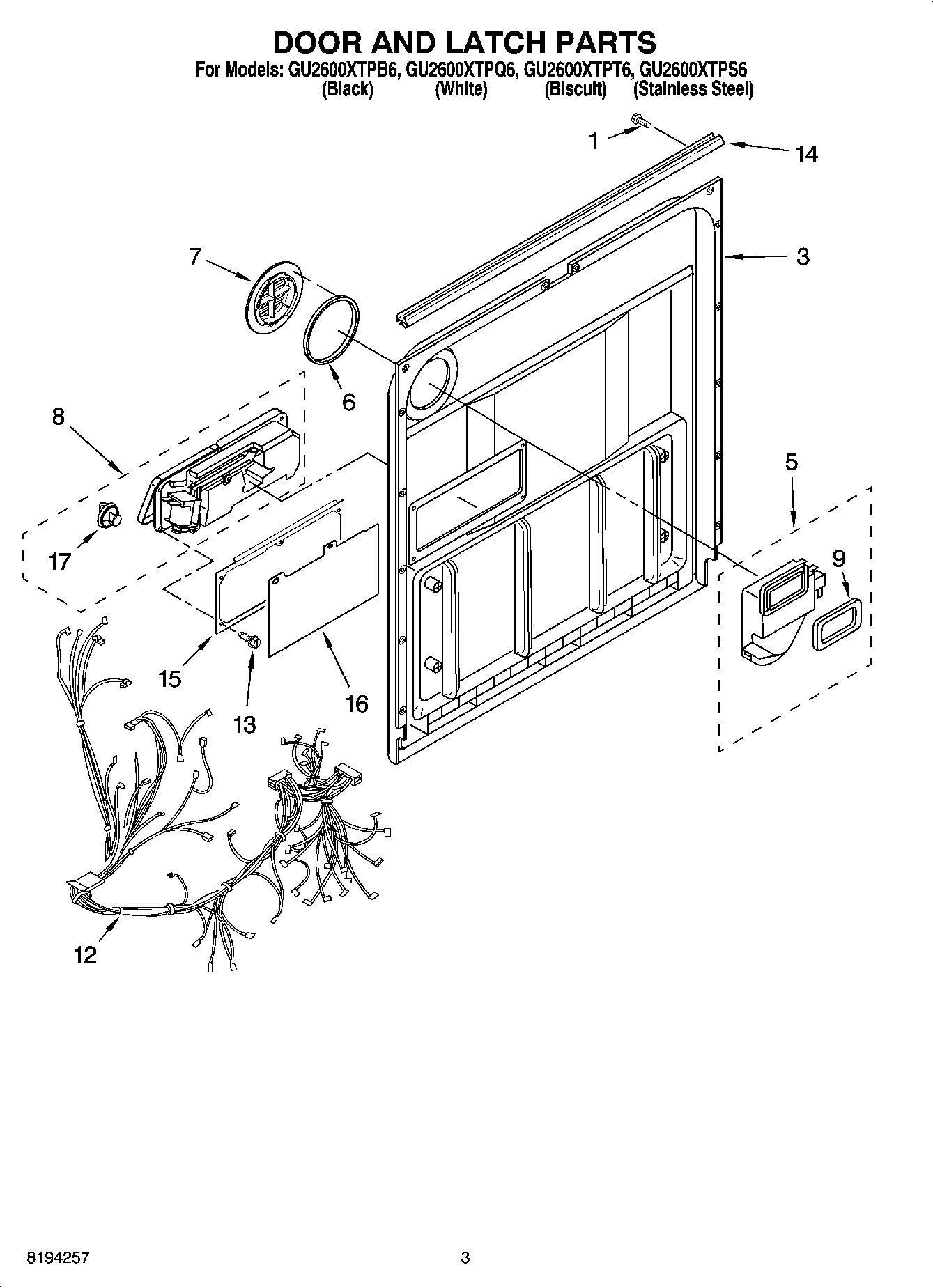 03 - DOOR AND LATCH PARTS