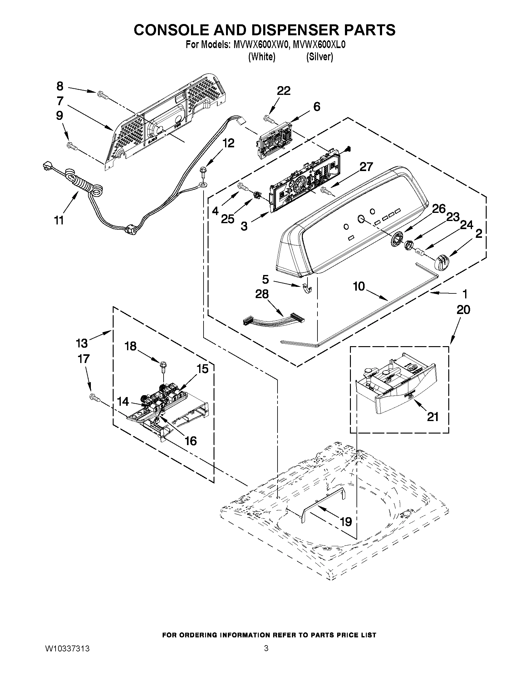 02 - CONSOLE AND DISPENSER PARTS