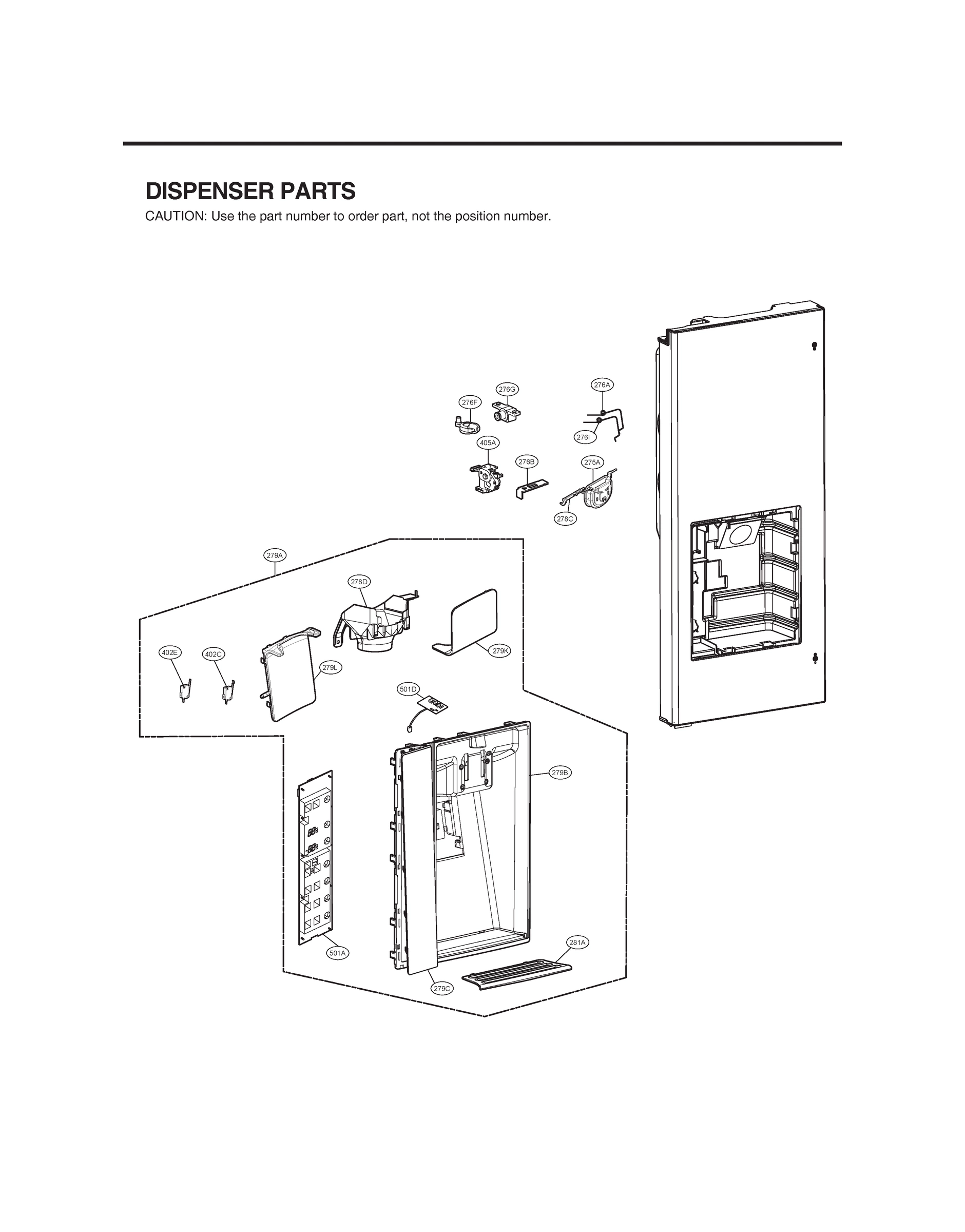 DISPENSER PARTS