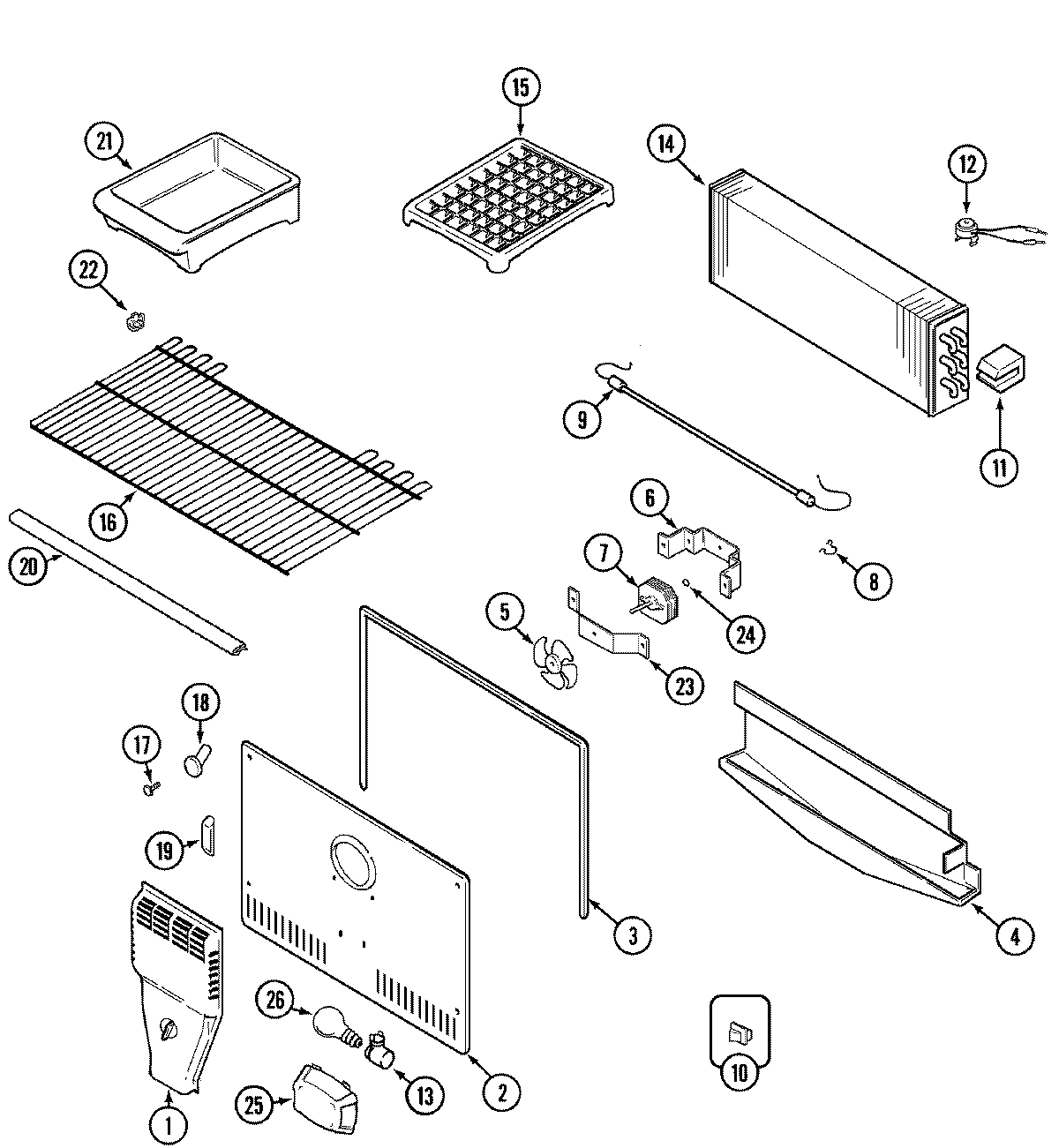 03 - FREEZER COMPARTMENT (BISQUE)