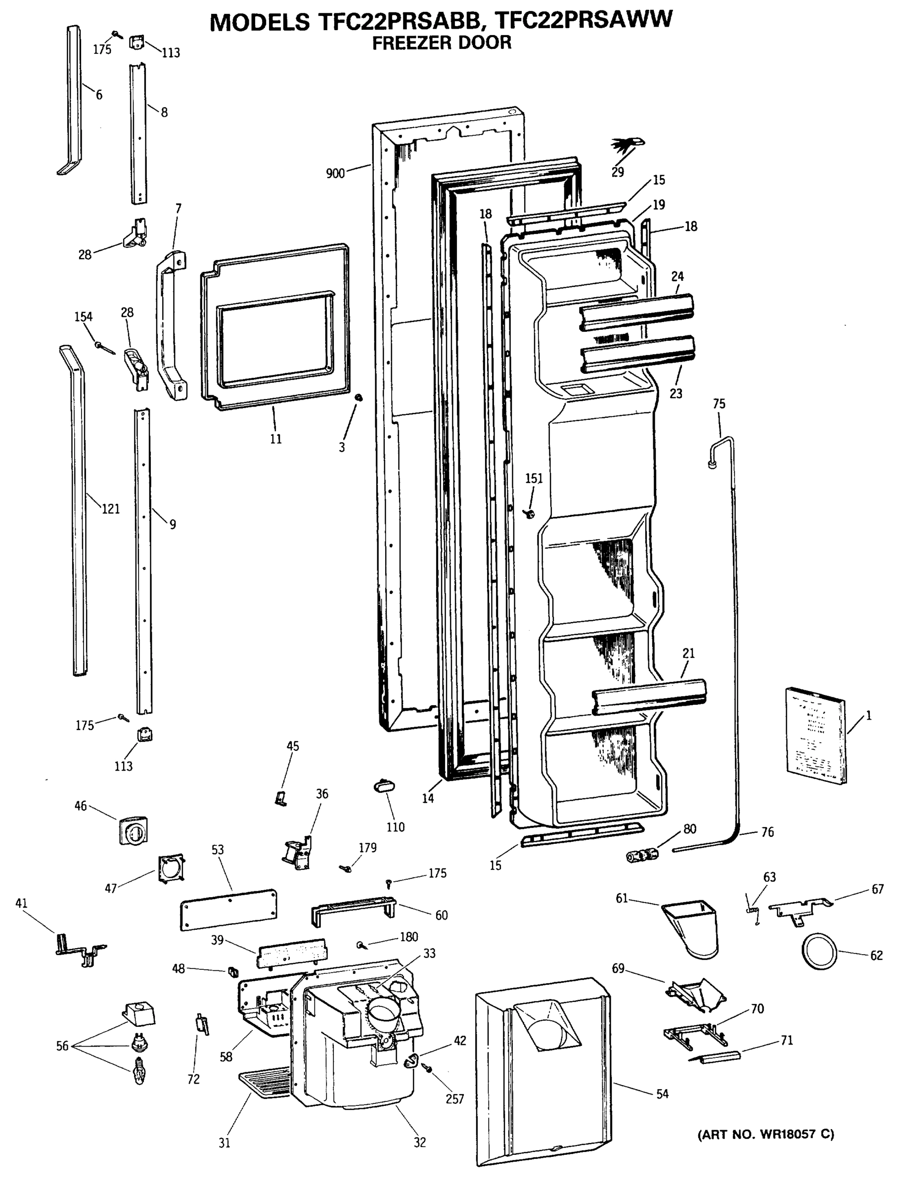 FREEZER DOOR