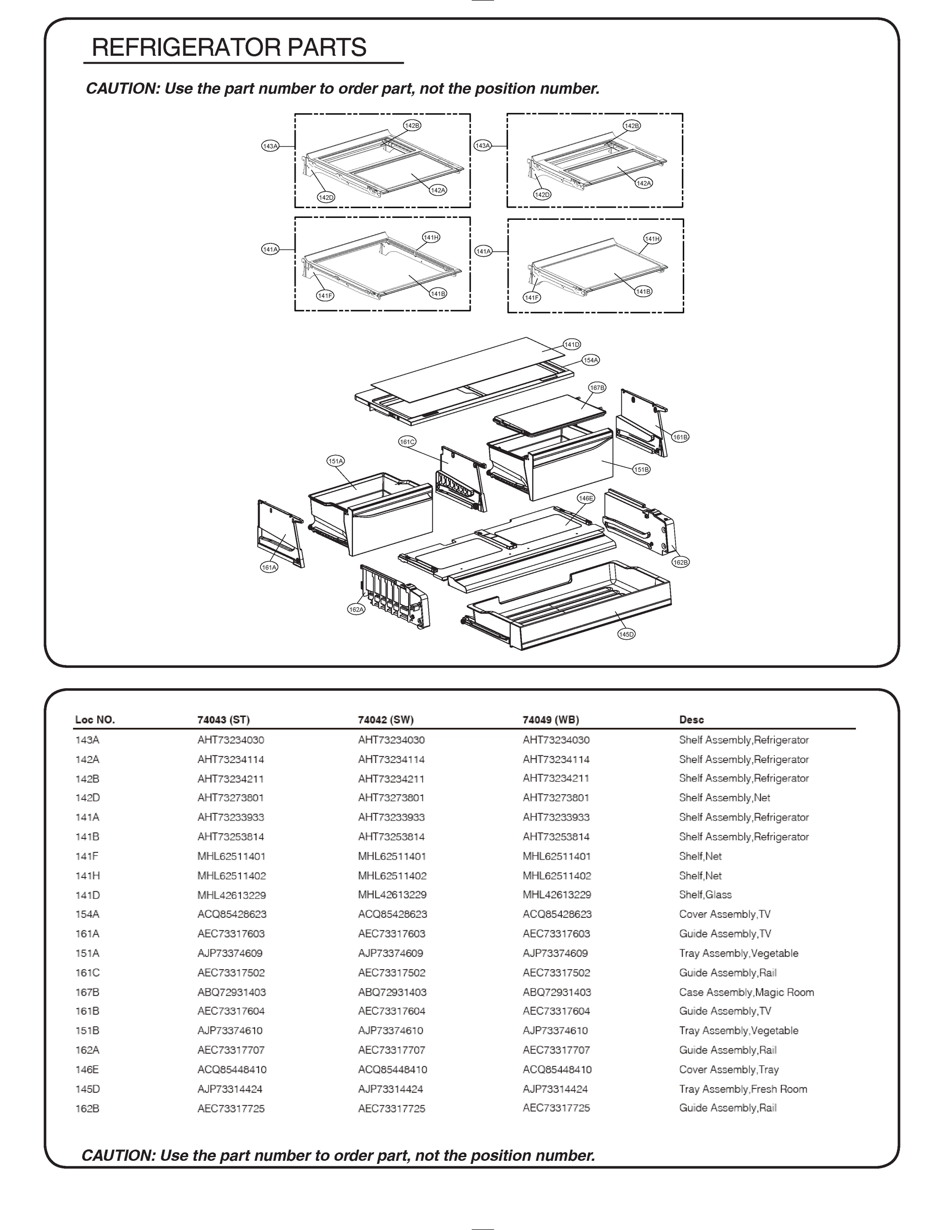 REFRIGERATOR PARTS