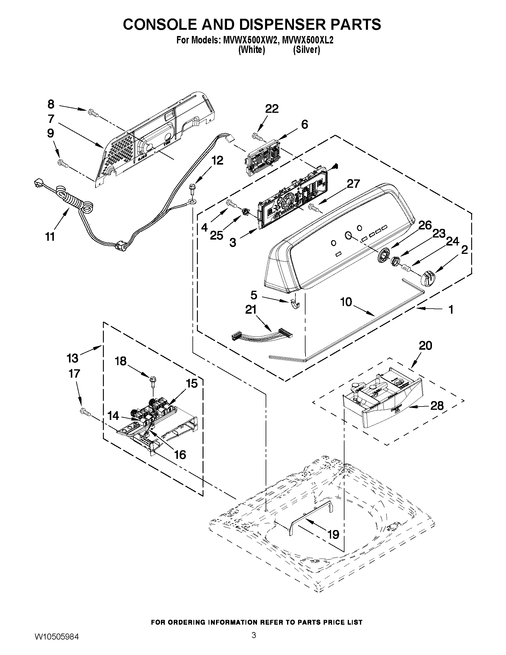 02 - CONSOLE AND DISPENSER PARTS