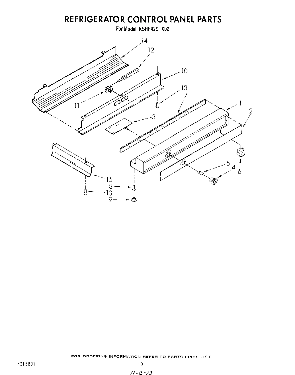 07 - REFRIGERATOR CONTROL PANEL