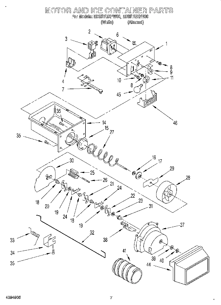 05 - MOTOR AND ICE CONTAINER