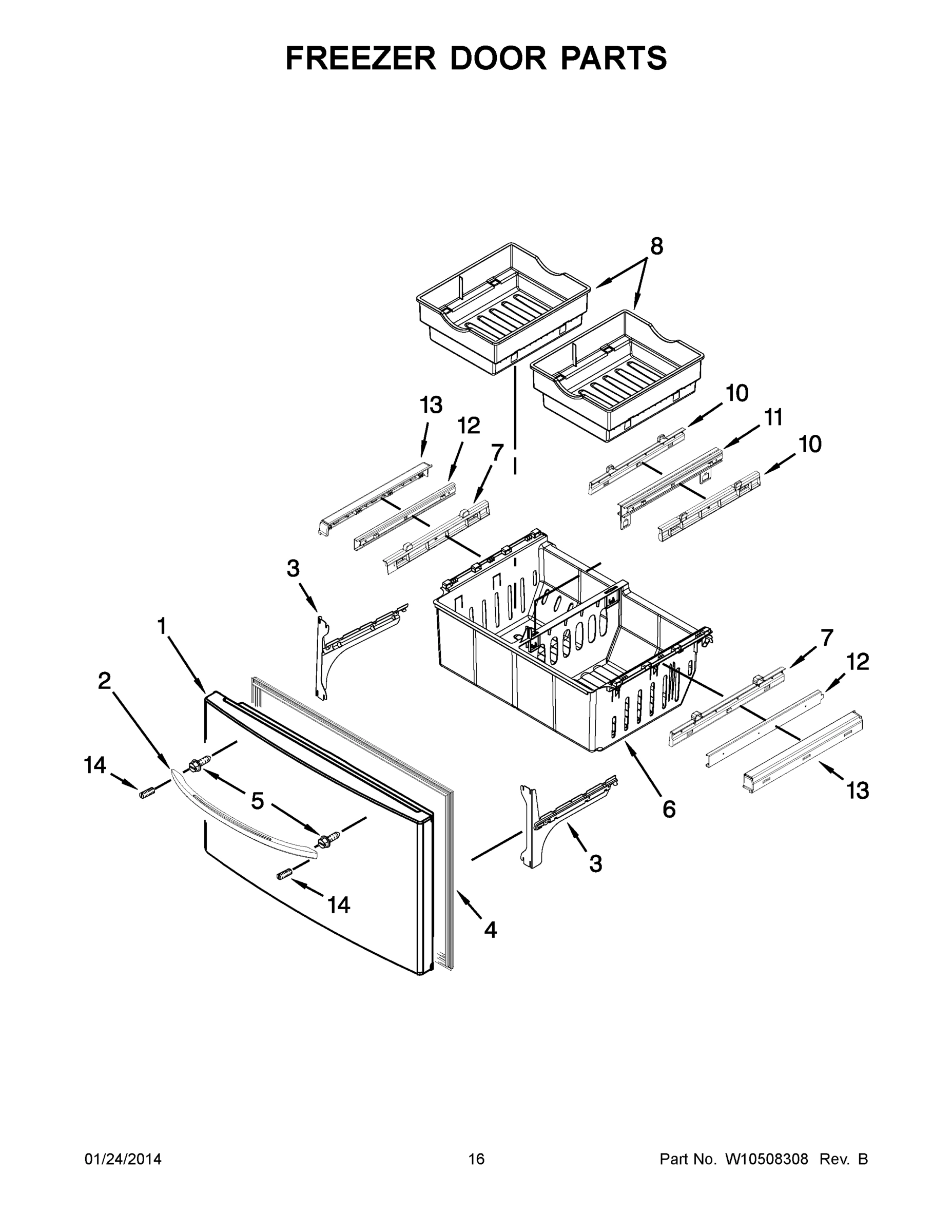 09 - FREEZER DOOR PARTS