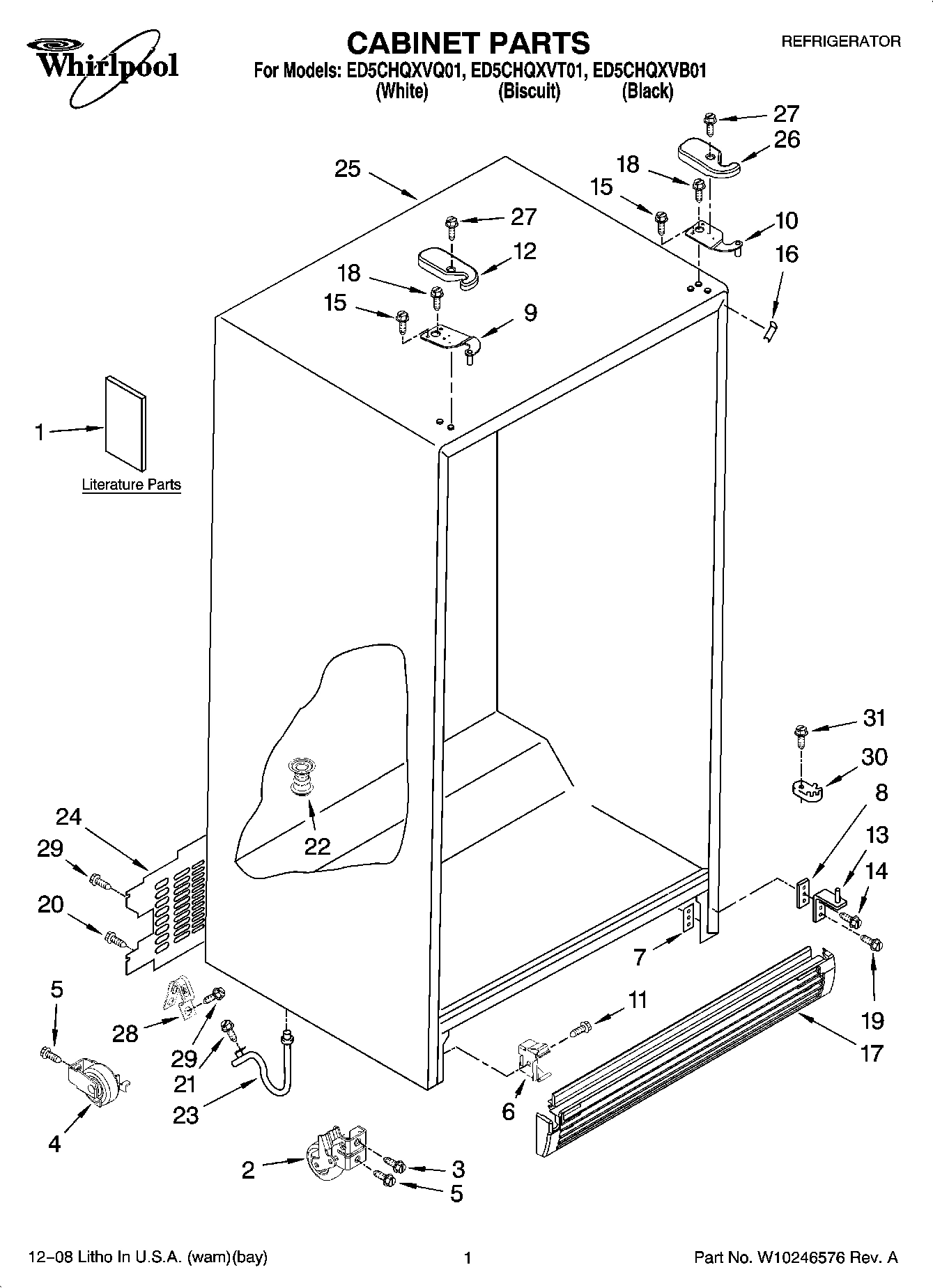 01 - CABINET PARTS