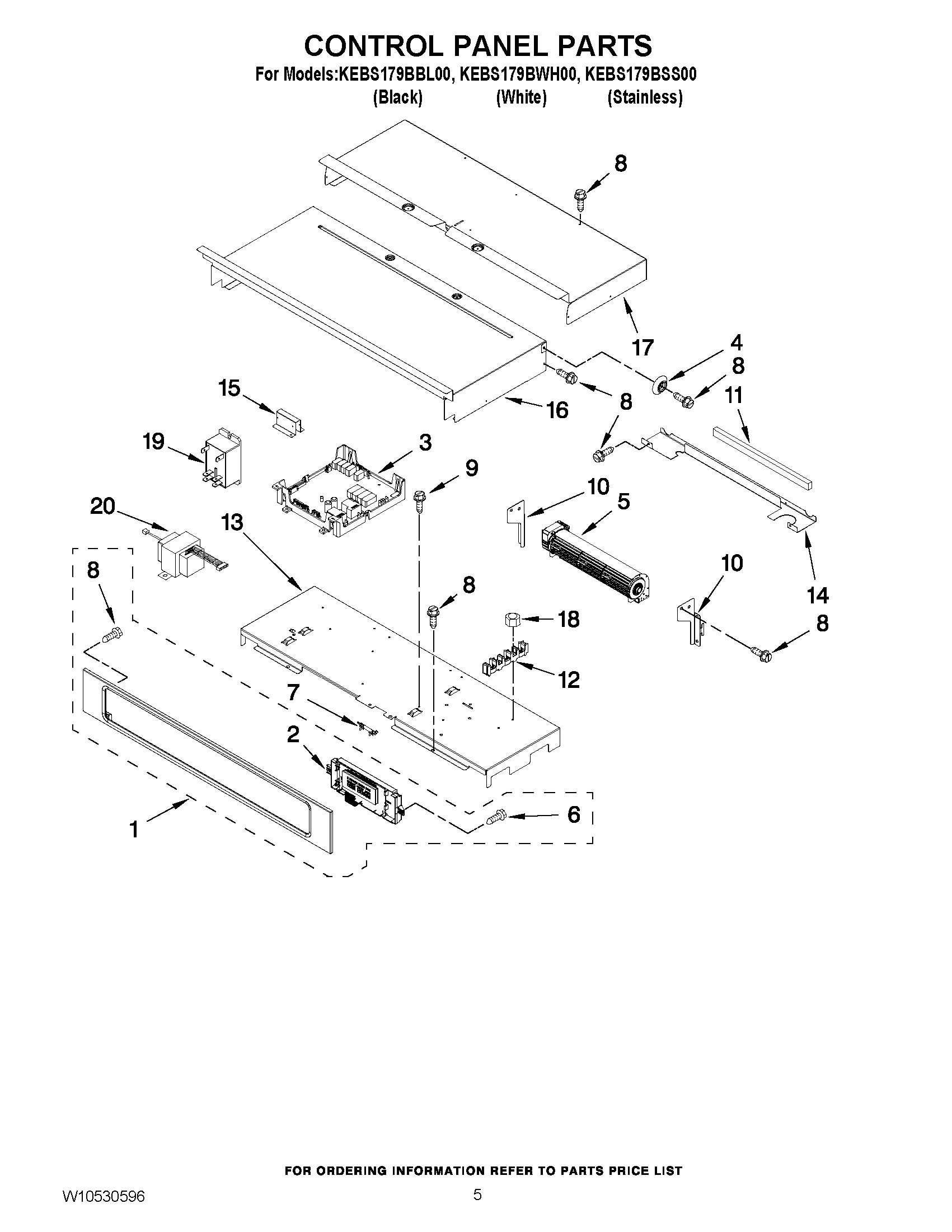 04 - CONTROL PANEL PARTS
