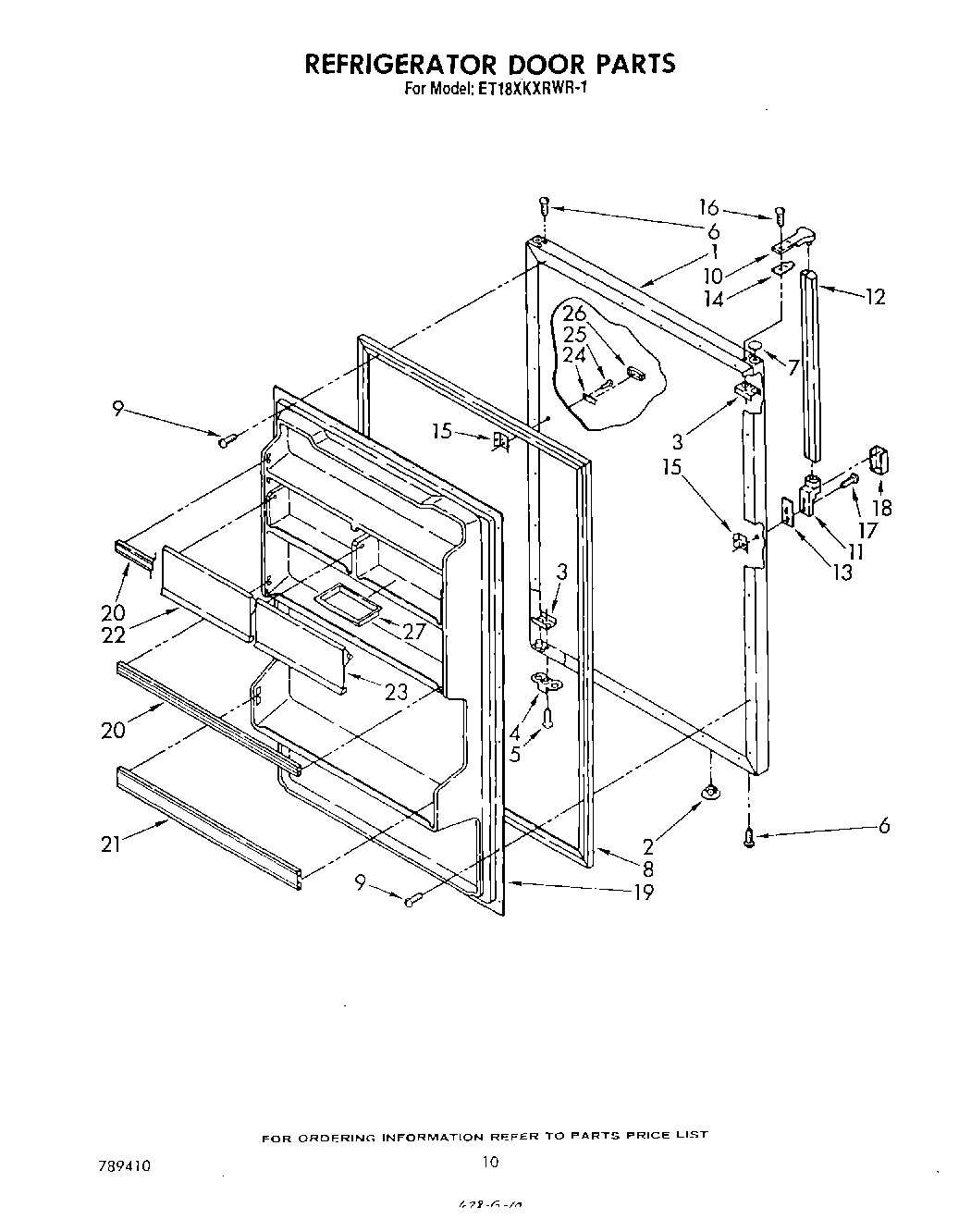 08 - REFRIGERATOR DOOR , NOT ILLUSTRATED