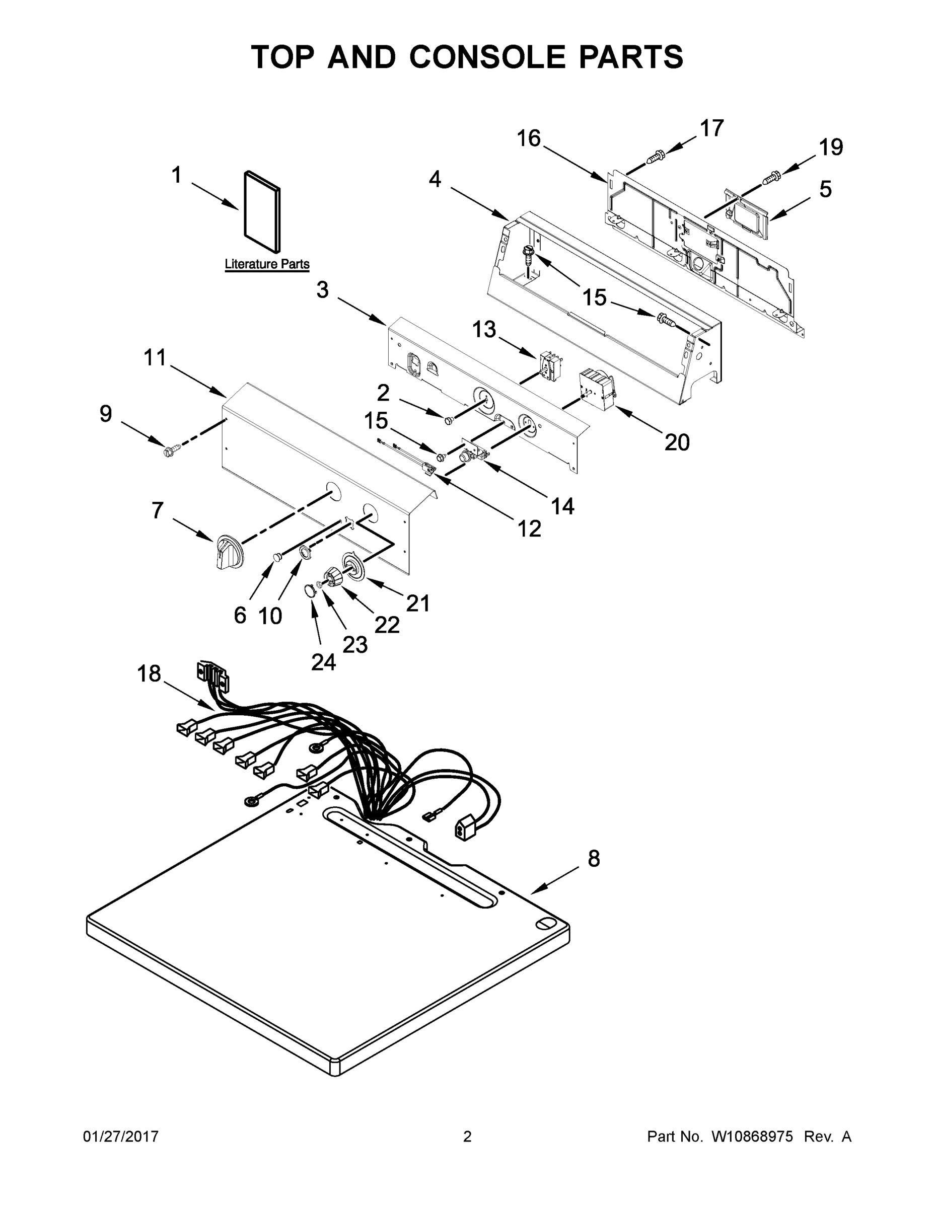 02 - TOP AND CONSOLE PARTS
