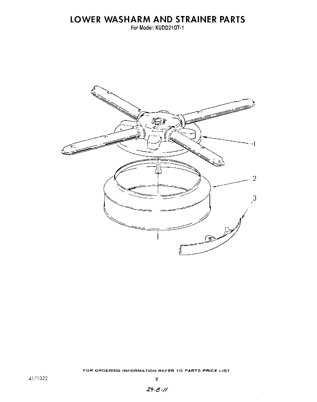 06 - LOWER WASH ARM AND STRAINER