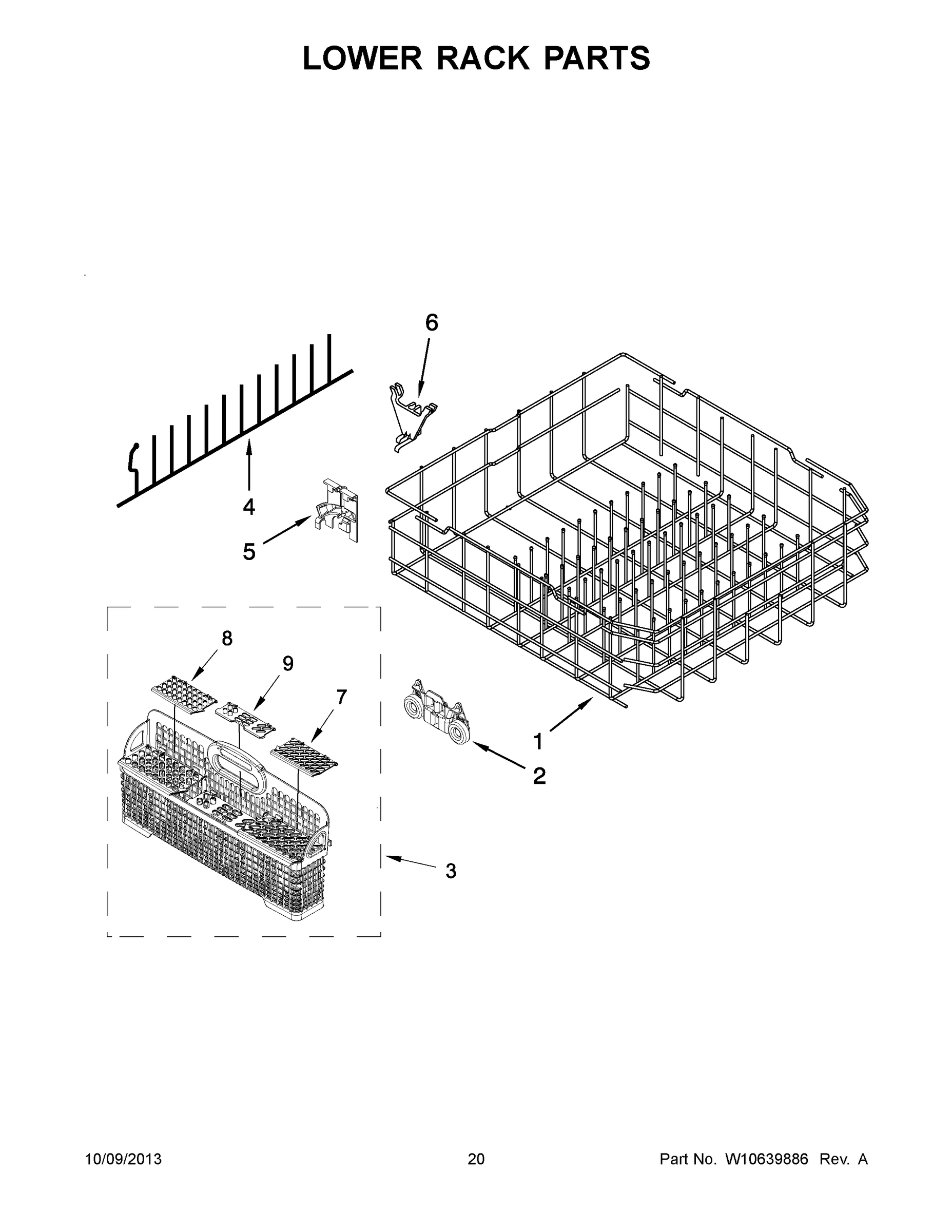 11 - LOWER RACK PARTS