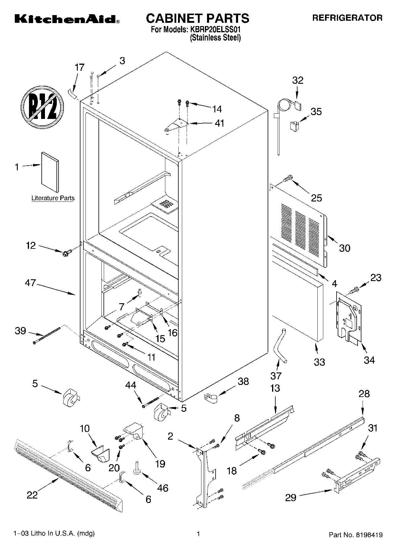 01 - CABINET PARTS