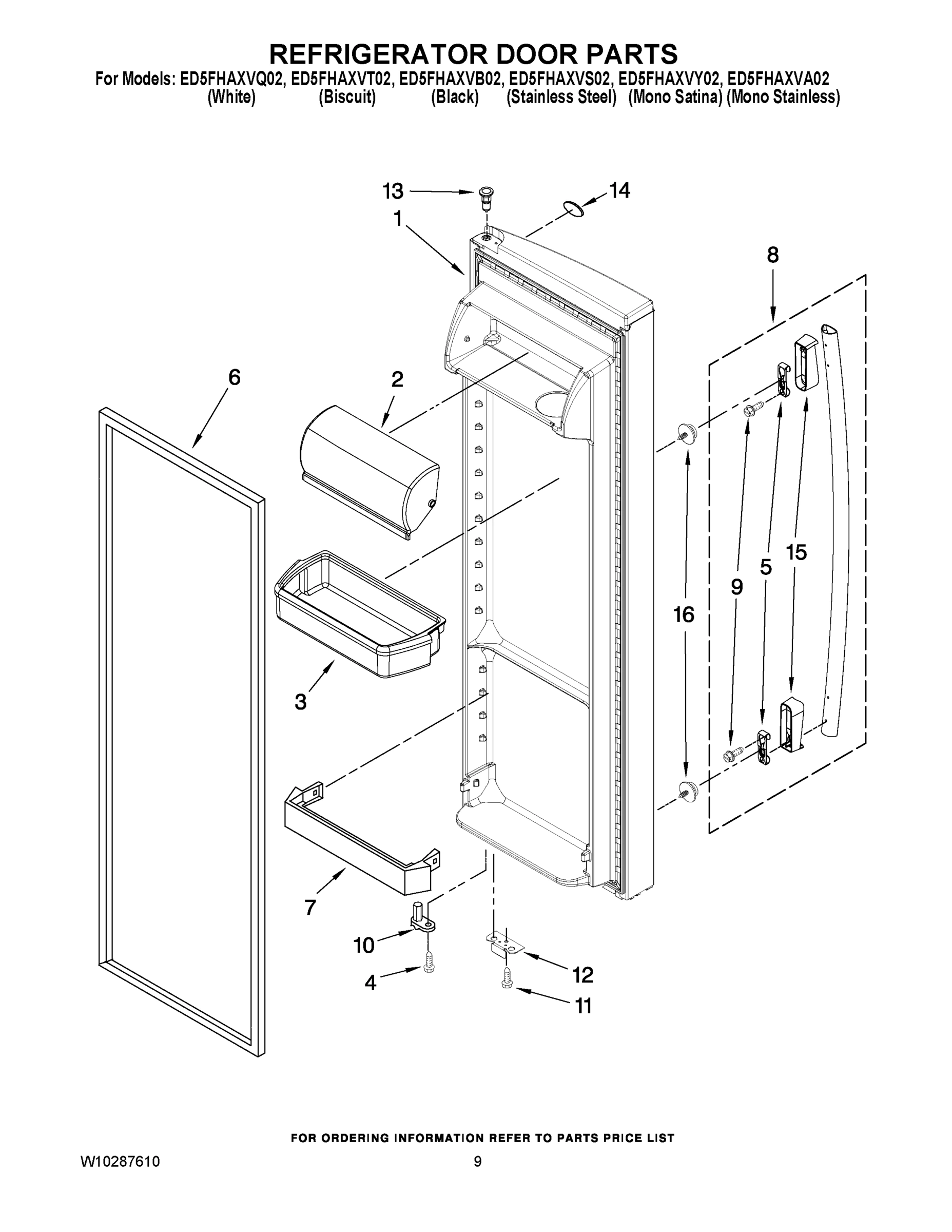 06 - REFRIGERATOR DOOR PARTS