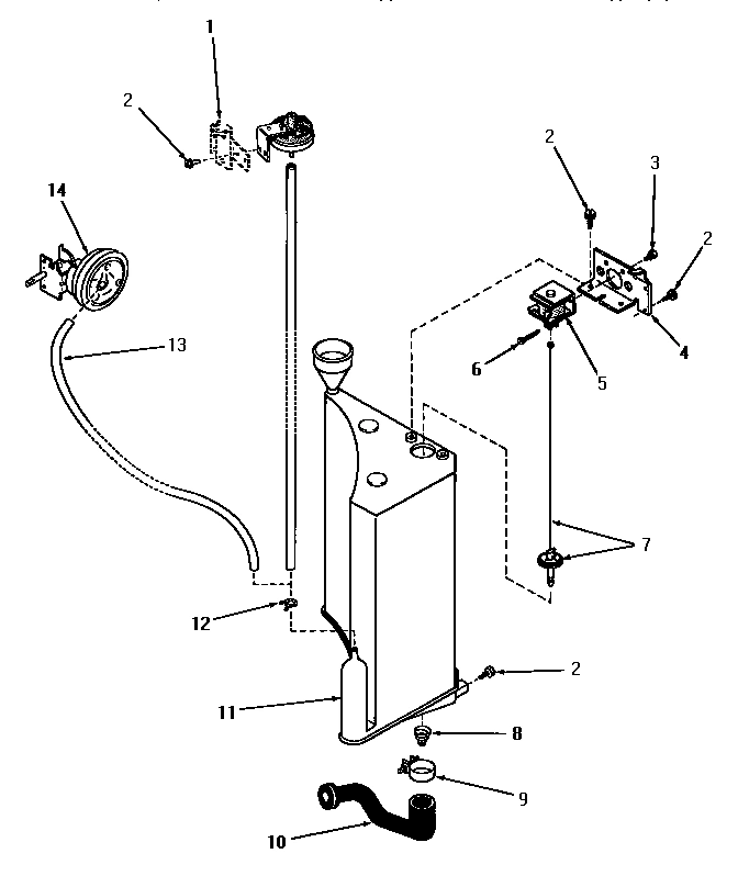 19 - PRESSURE SWITCH, RESERVOIR & DRAIN VALVE