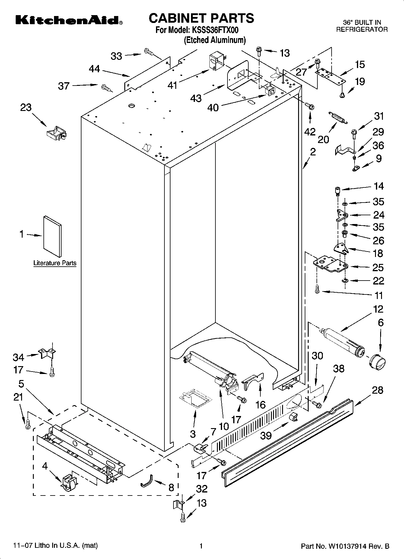01 - CABINET PARTS