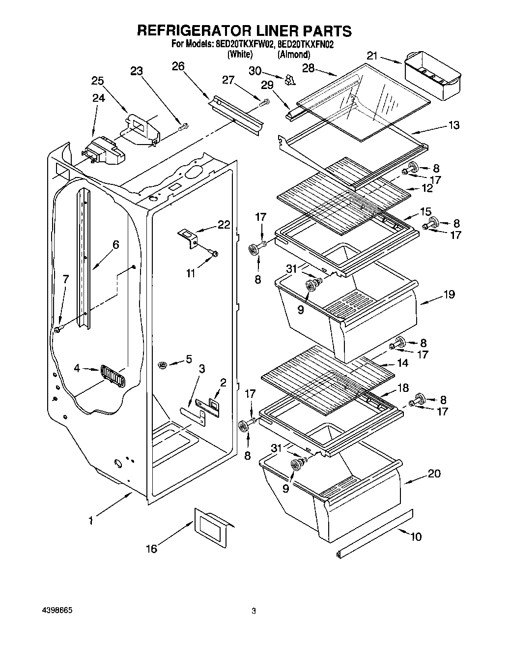 02 - REFRIGERATOR LINER