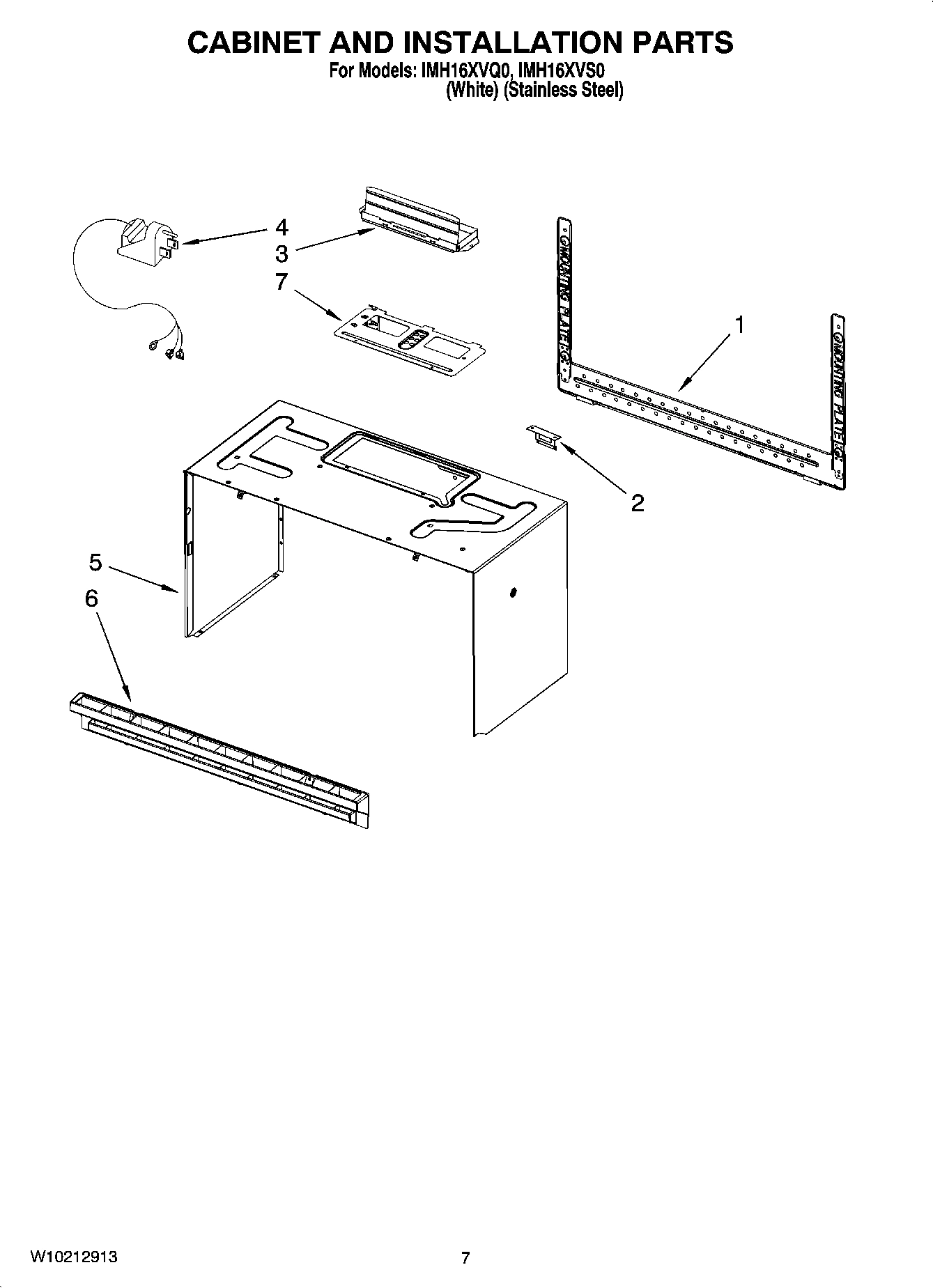 06 - CABINET AND INSTALLATION PARTS
