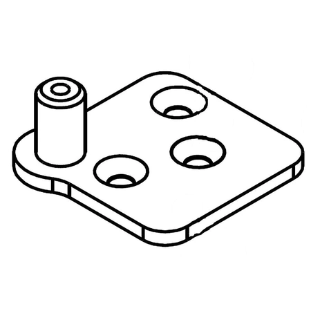 W10484480 Whirlpool Refrigerator Door Hinge