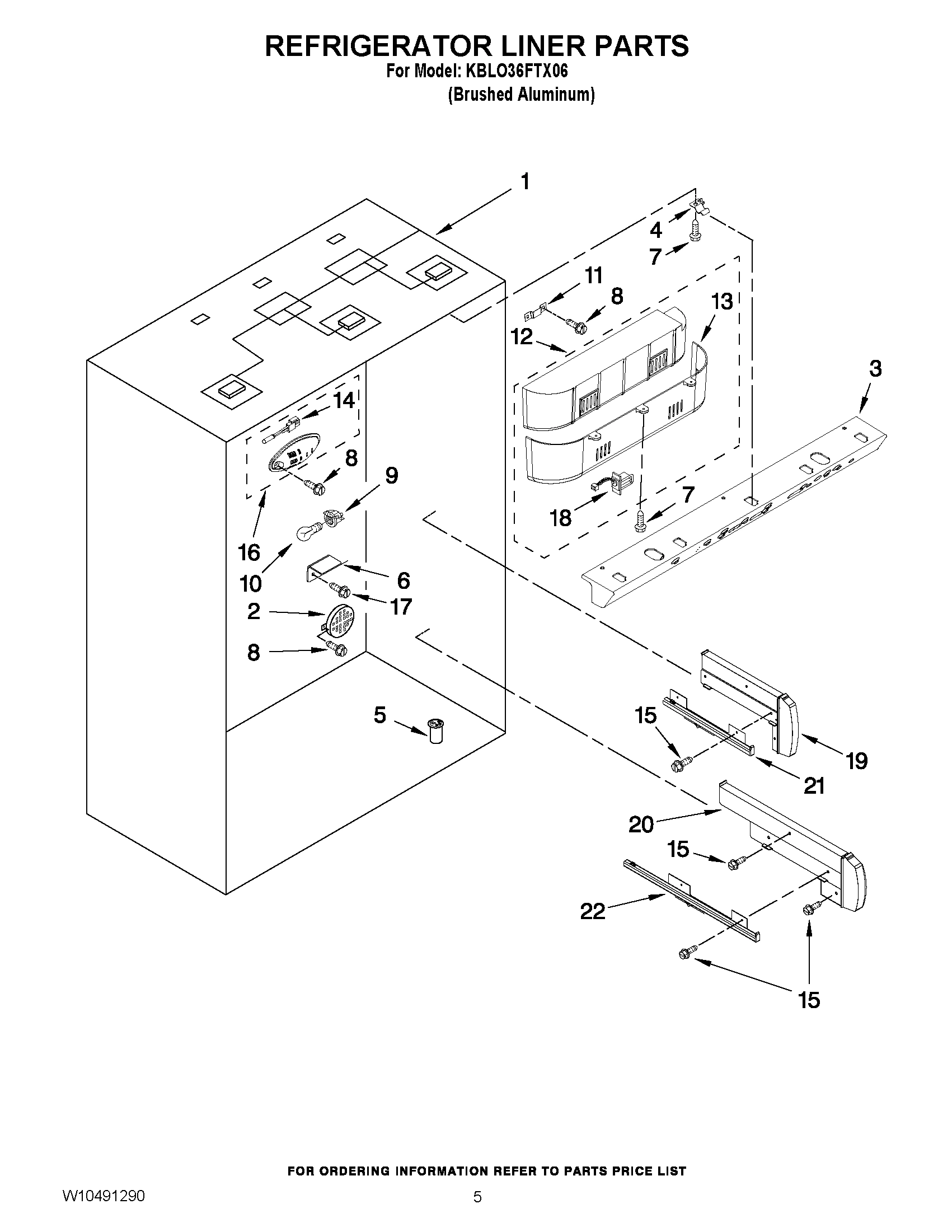04 - REFRIGERATOR LINER PARTS
