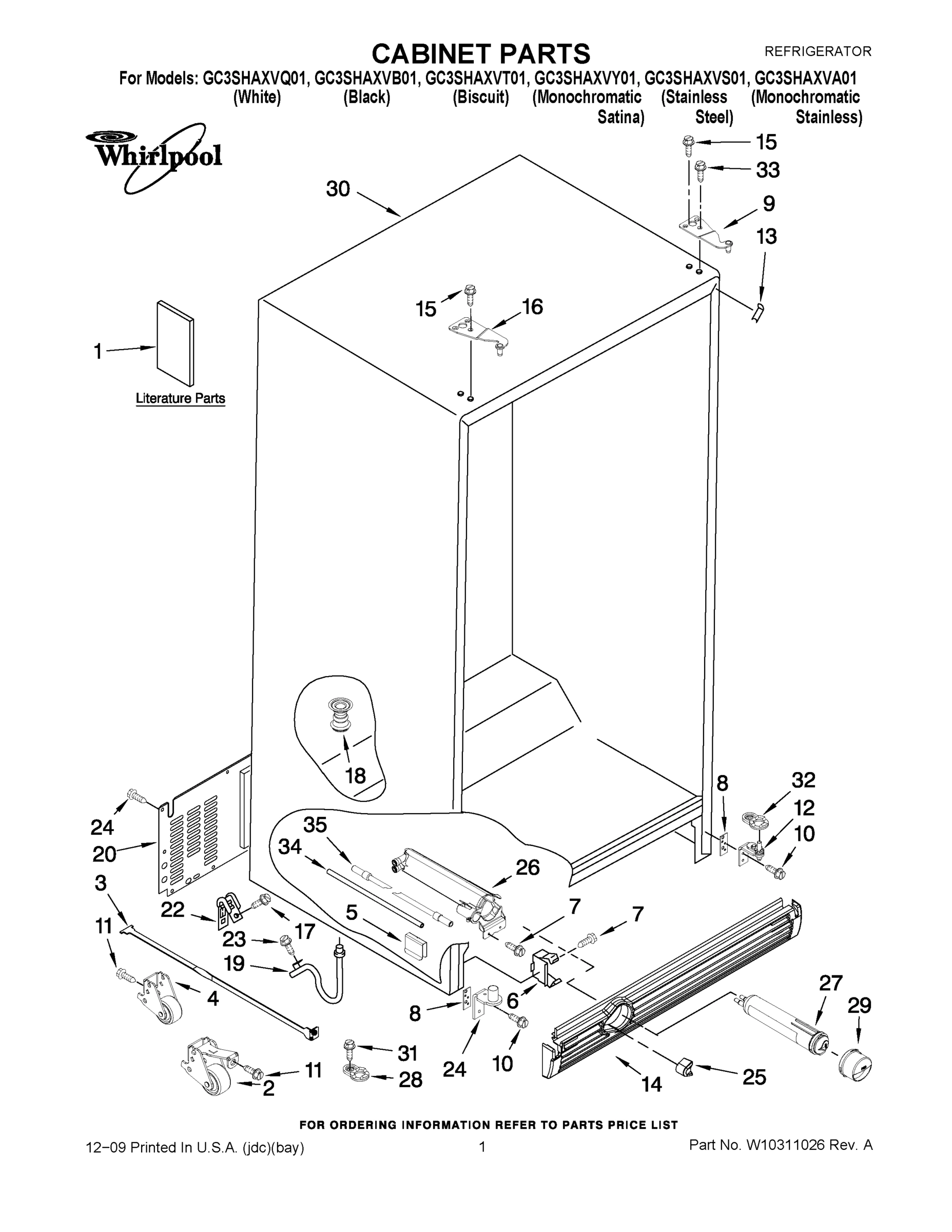 01 - CABINET PARTS