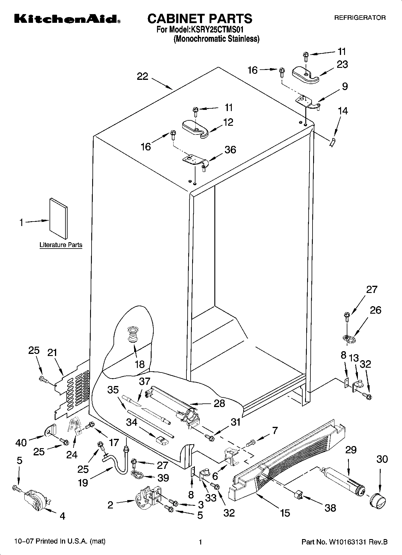 01 - CABINET PARTS