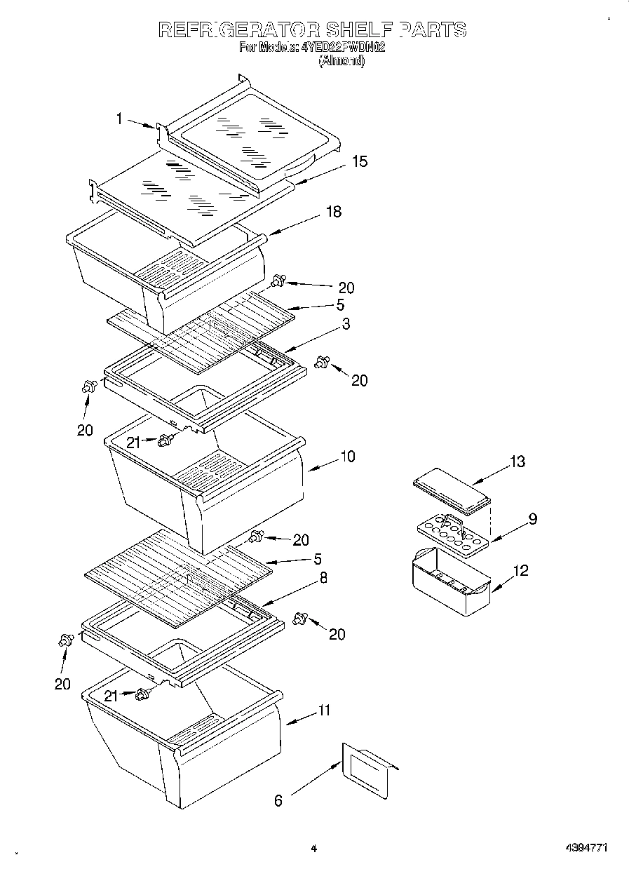 03 - REFRIGERATOR SHELF