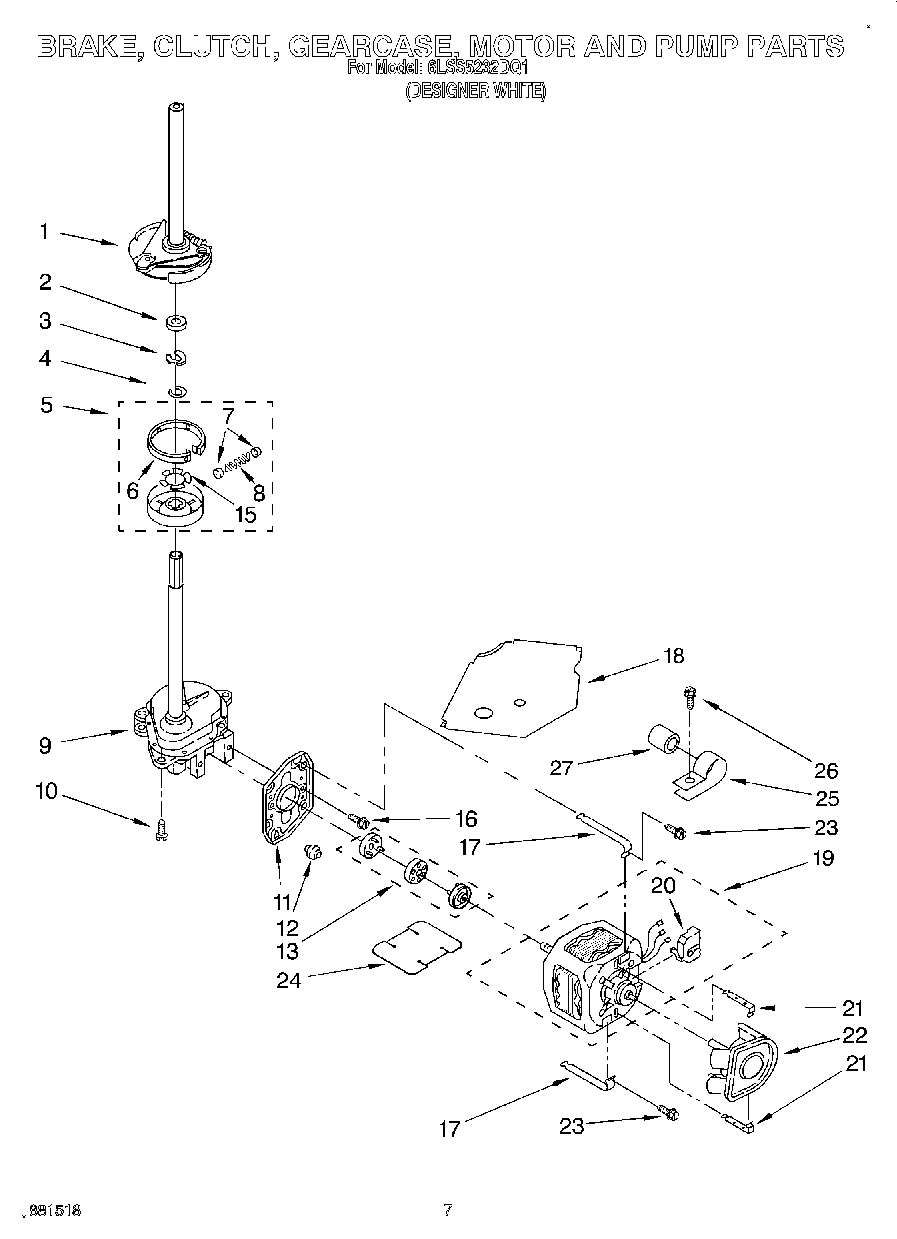04 - BRAKE, CLUTCH, GEARCASE, MOTOR AND PUMP
