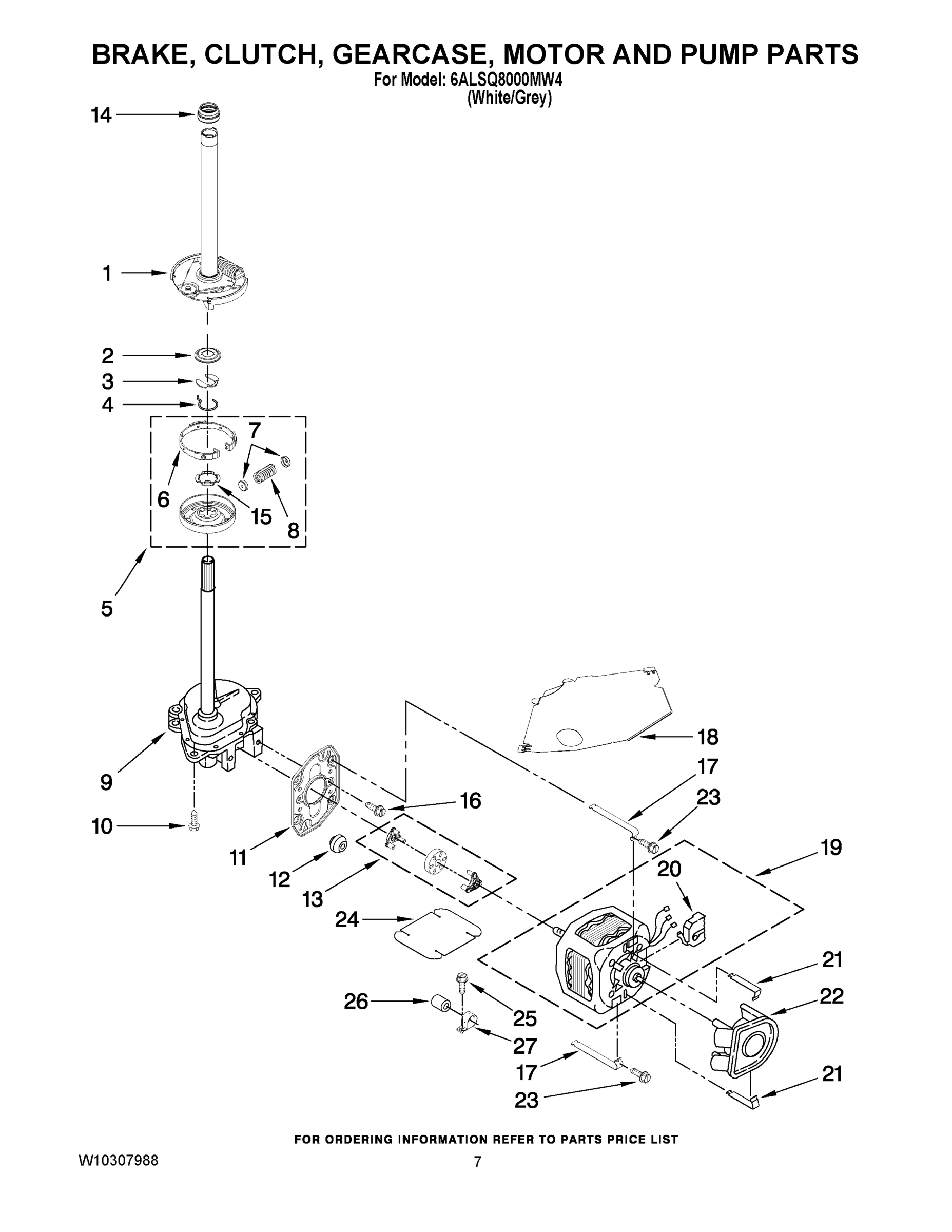 04 - BRAKE, CLUTCH, GEARCASE, MOTOR AND PUMP PARTS