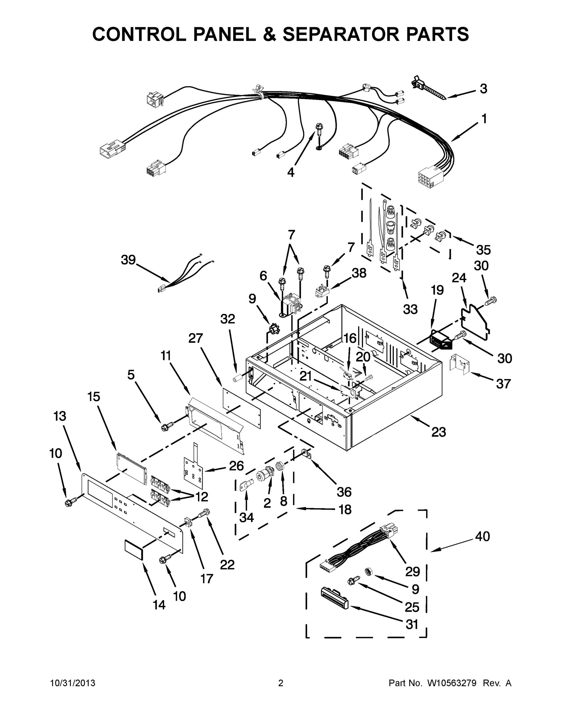 02 - CONTROL PANEL & SEPARATOR PARTS
