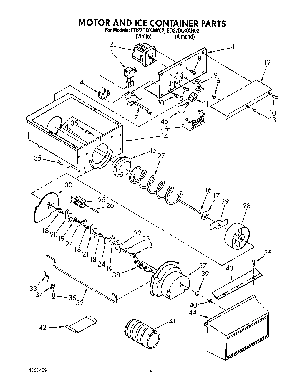 05 - MOTOR AND ICE CONTAINER