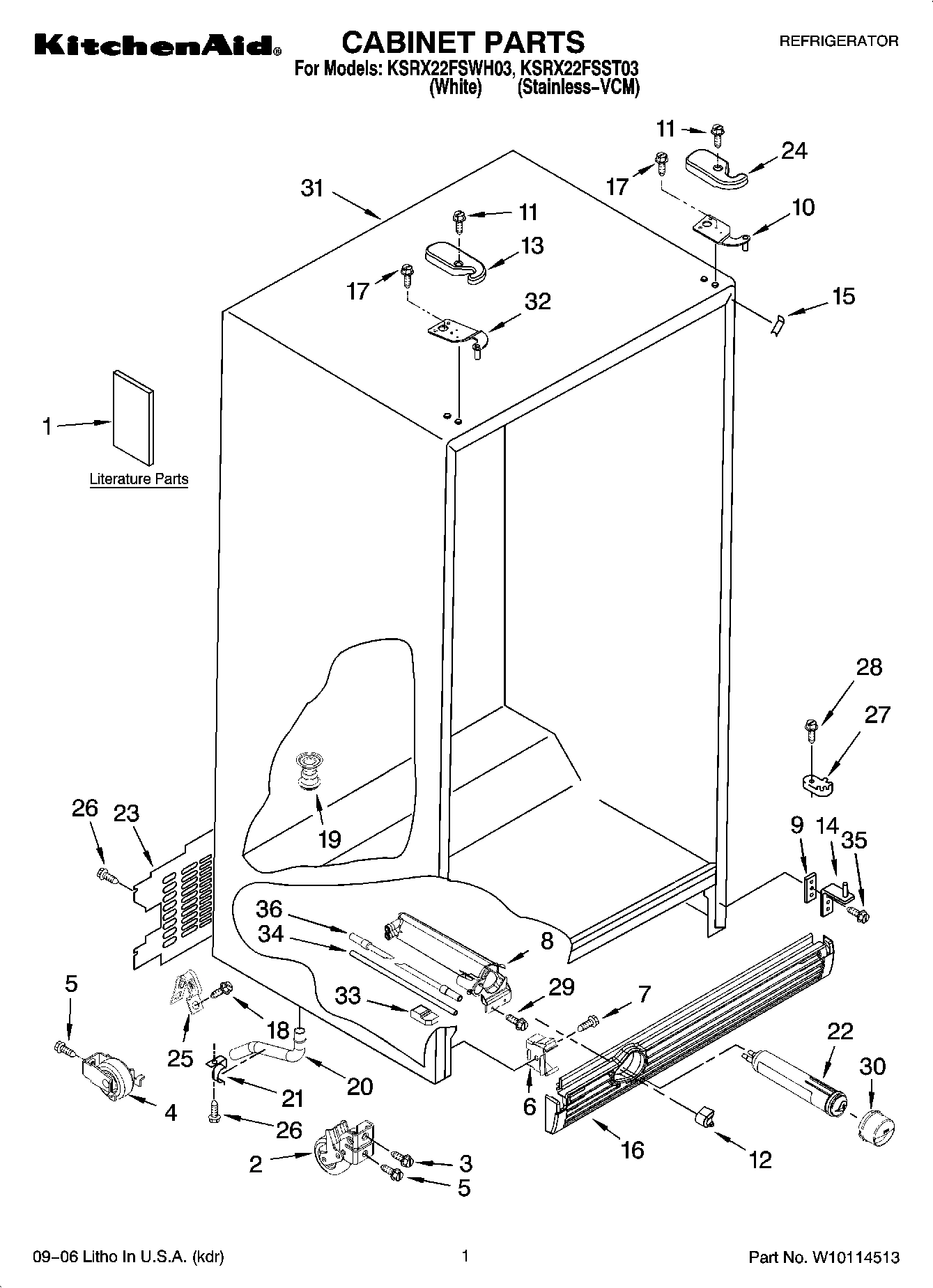 01 - CABINET PARTS